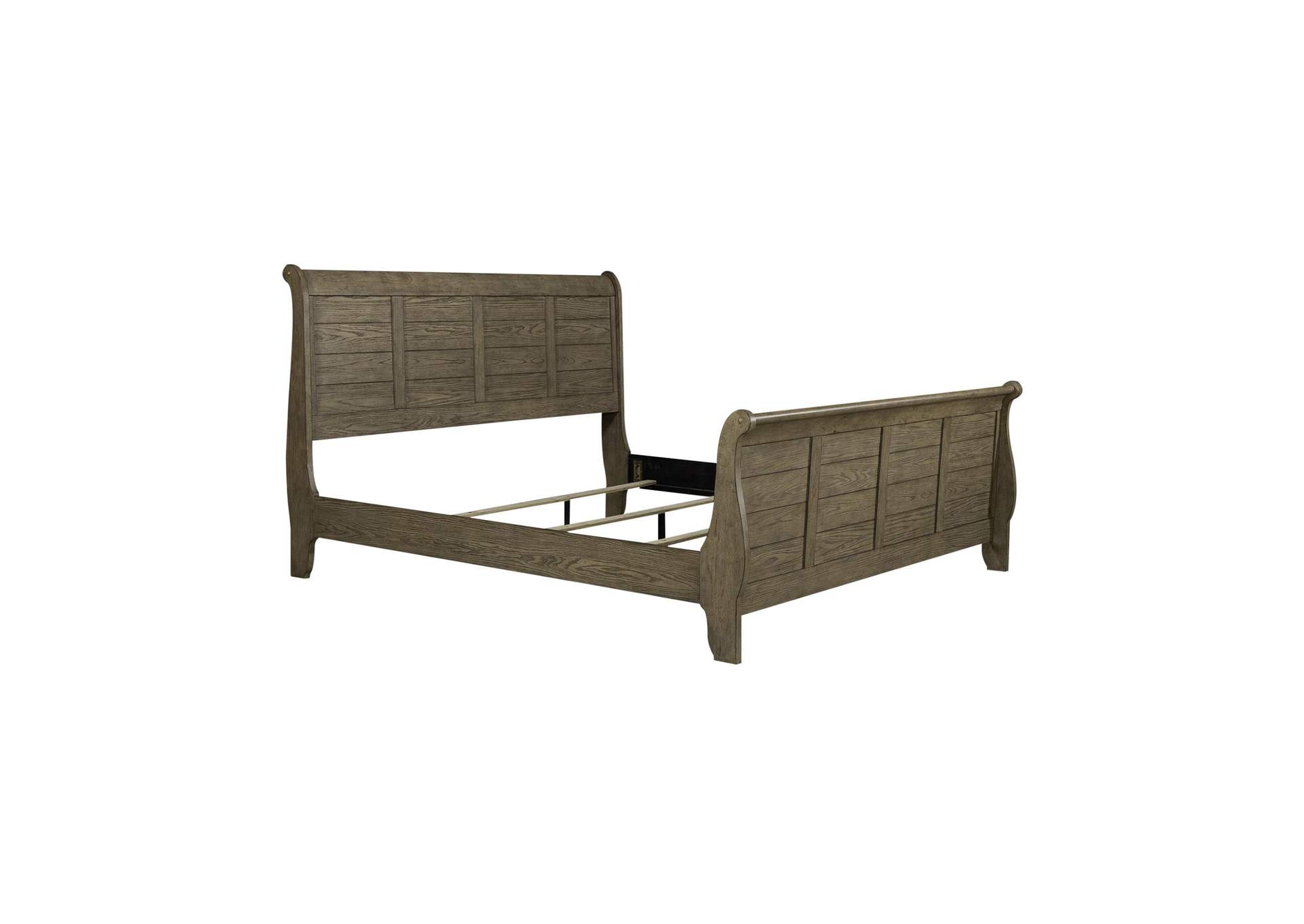 Grandpas Cabin King Sleigh Bed,Liberty