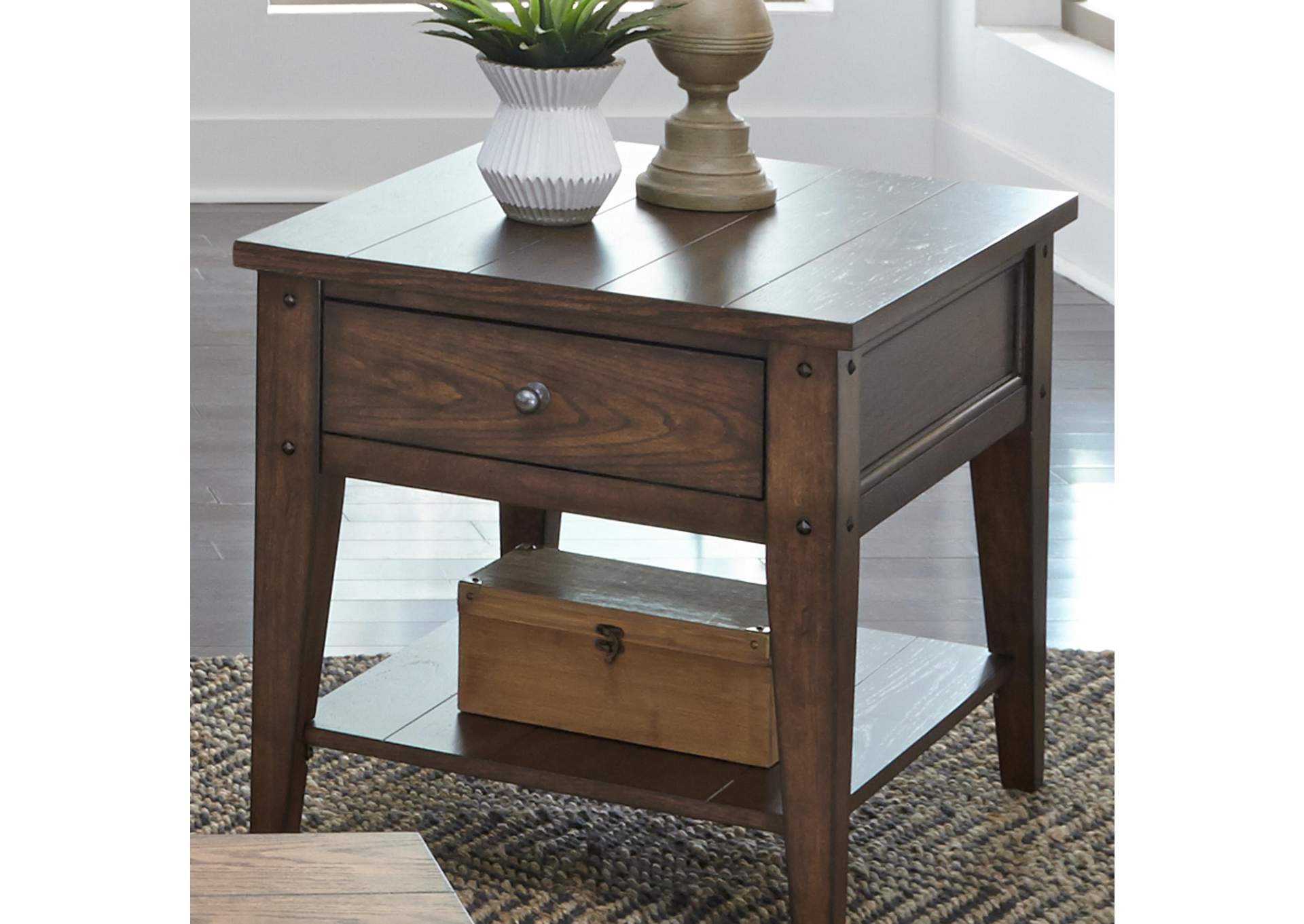 Lake House End Table,Liberty