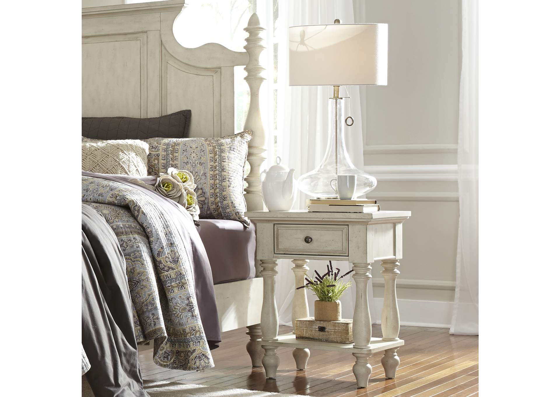 High Country Leg Nightstand,Liberty
