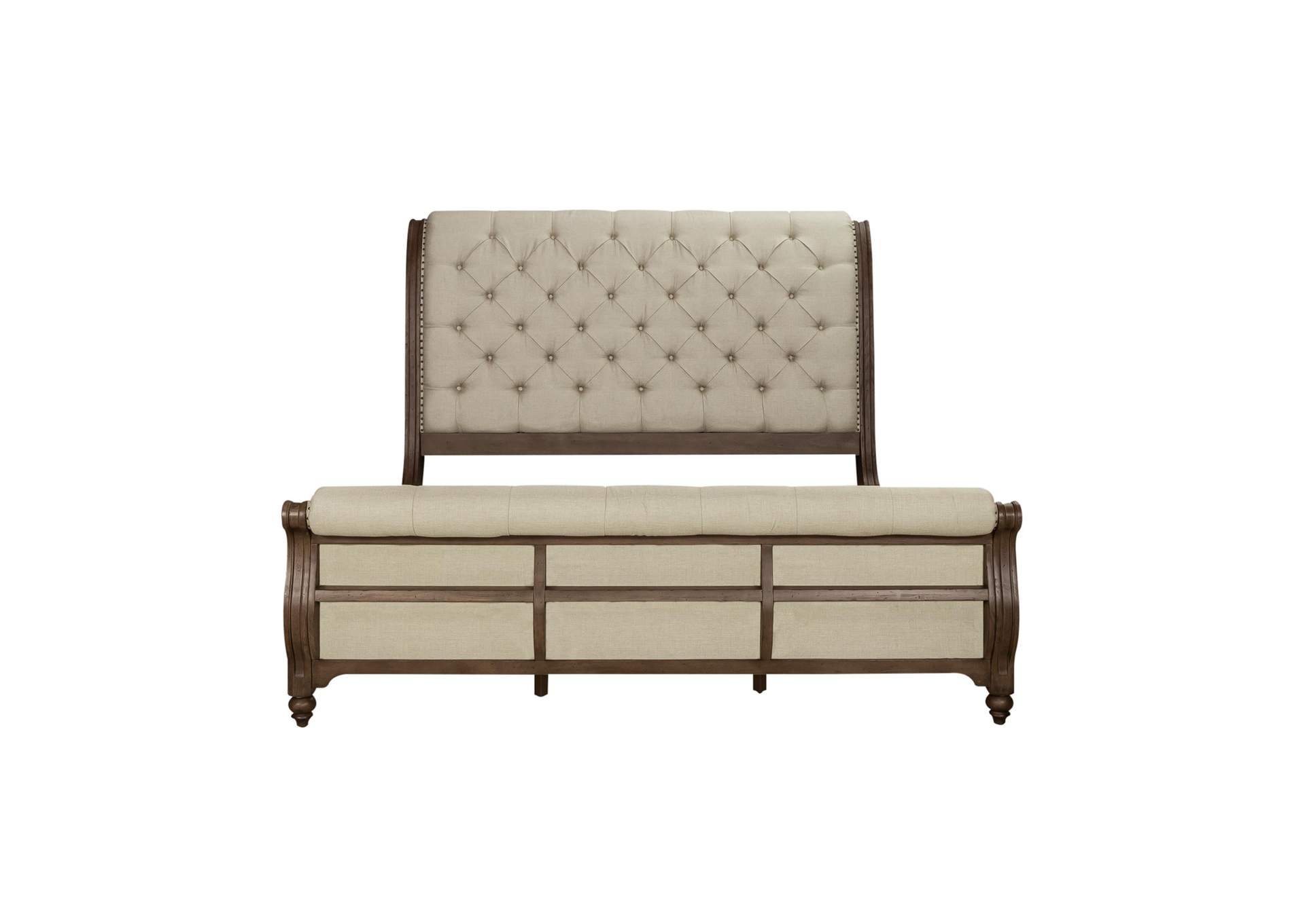 Americana Farmhouse King Sleigh Bed,Liberty