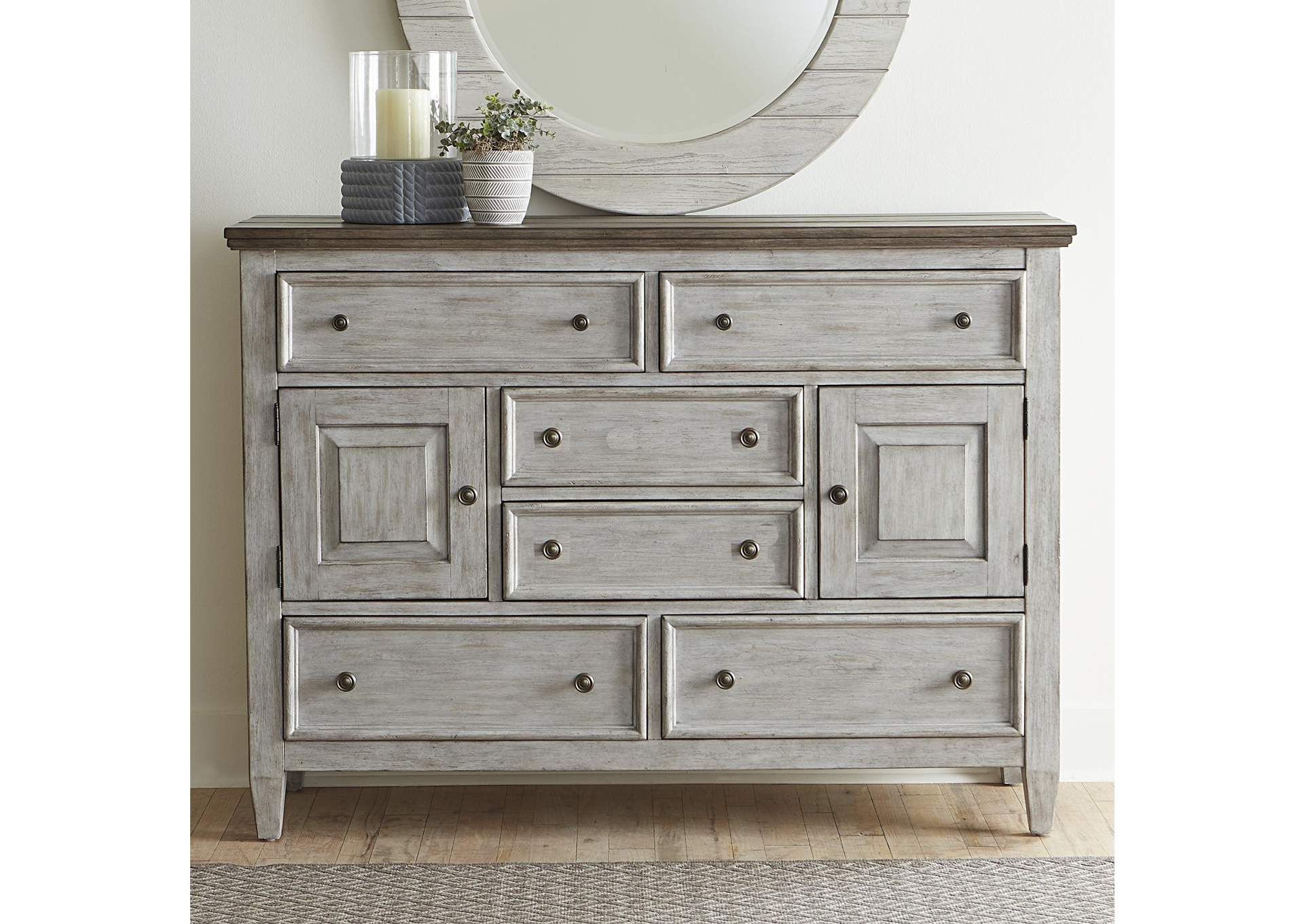 Heartland 2 Door 6 Drawer Chesser,Liberty