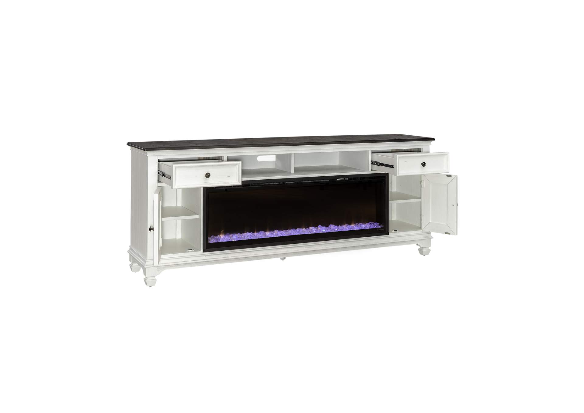Fireplace TV Consoles 80 Inch Fireplace TV Console,Liberty