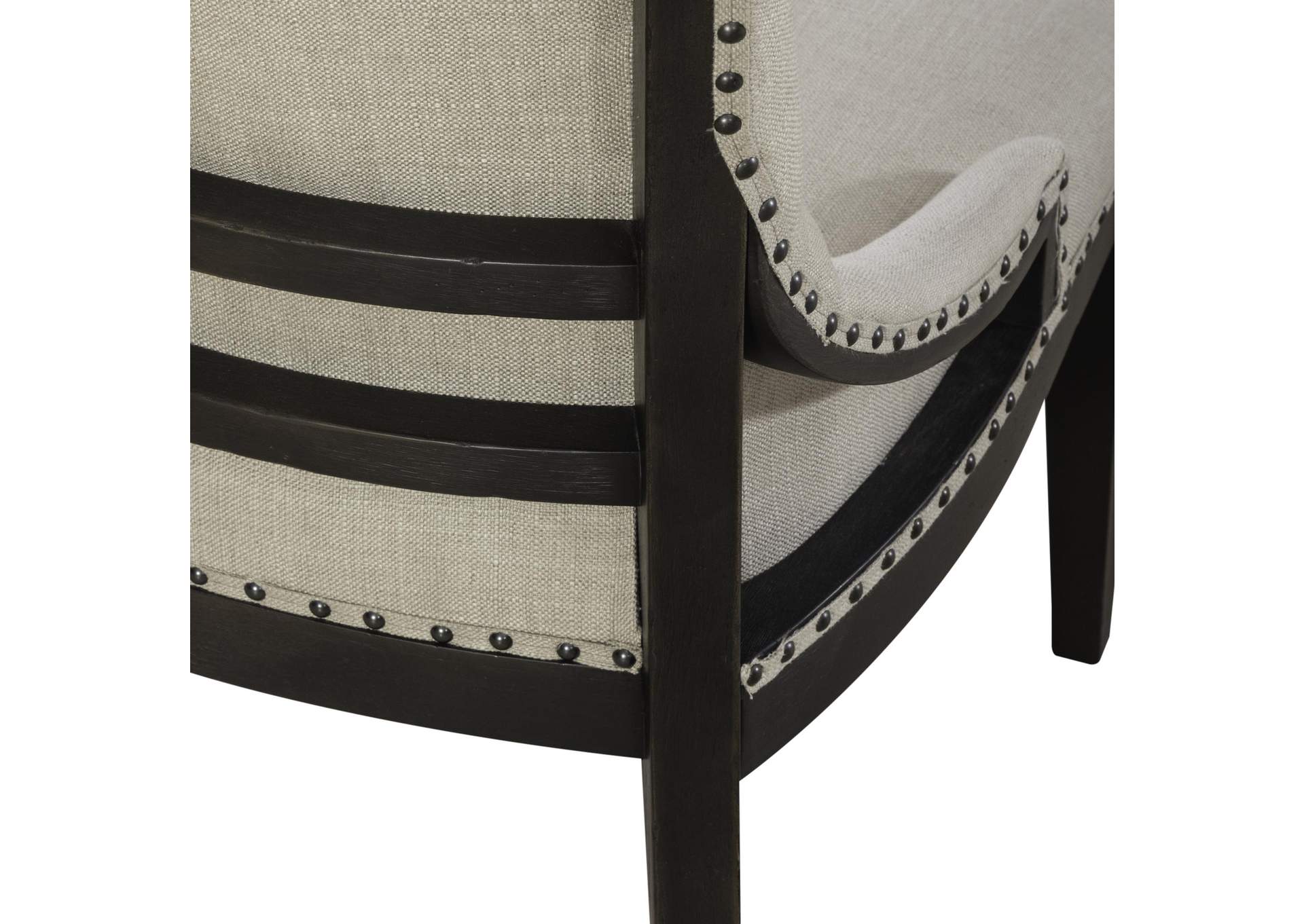 Americana Farmhouse Upholstered Shelter Side Chair - Black (RTA),Liberty