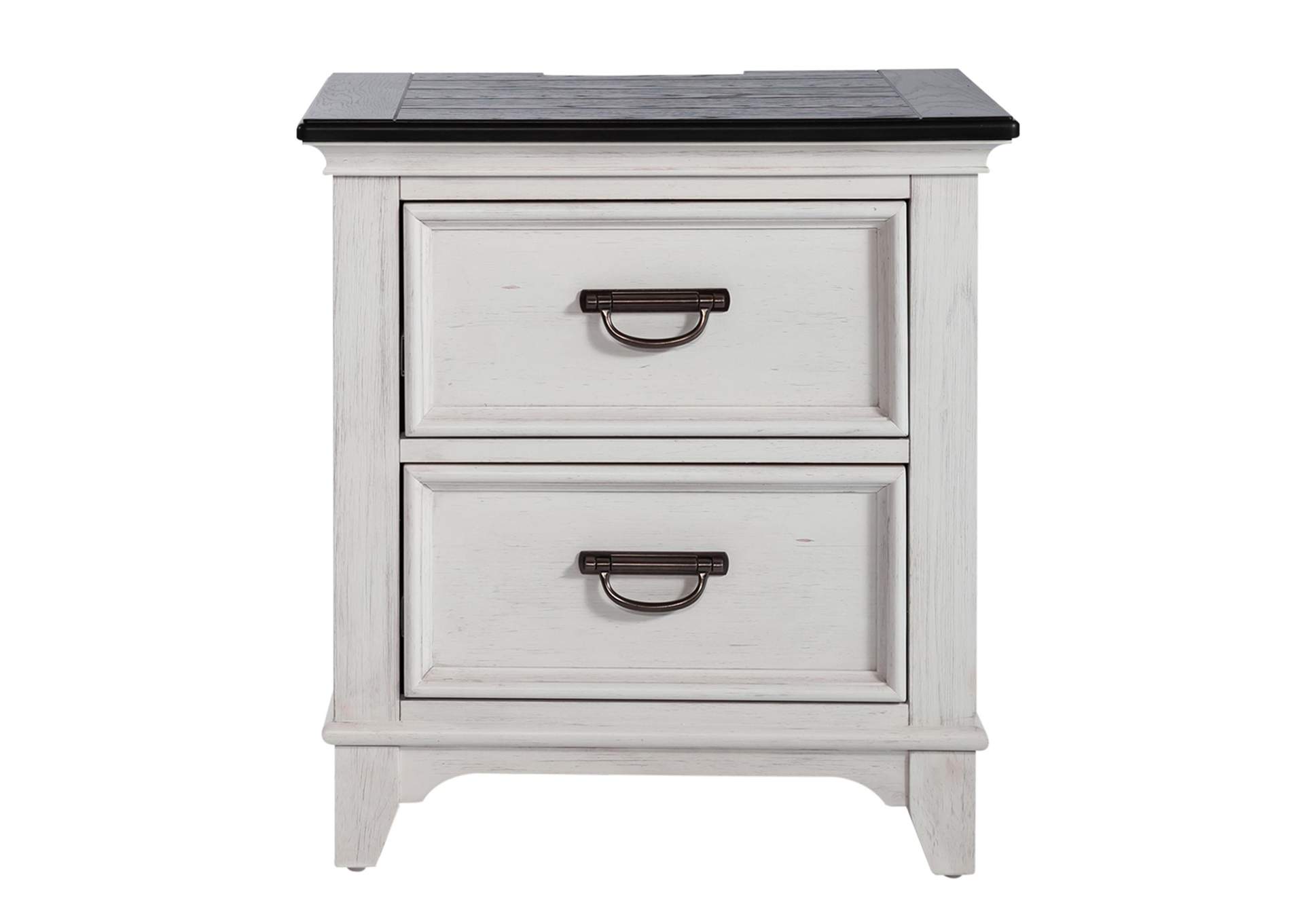 Allyson Park 2 Drawer Nightstand with Charging Station,Liberty