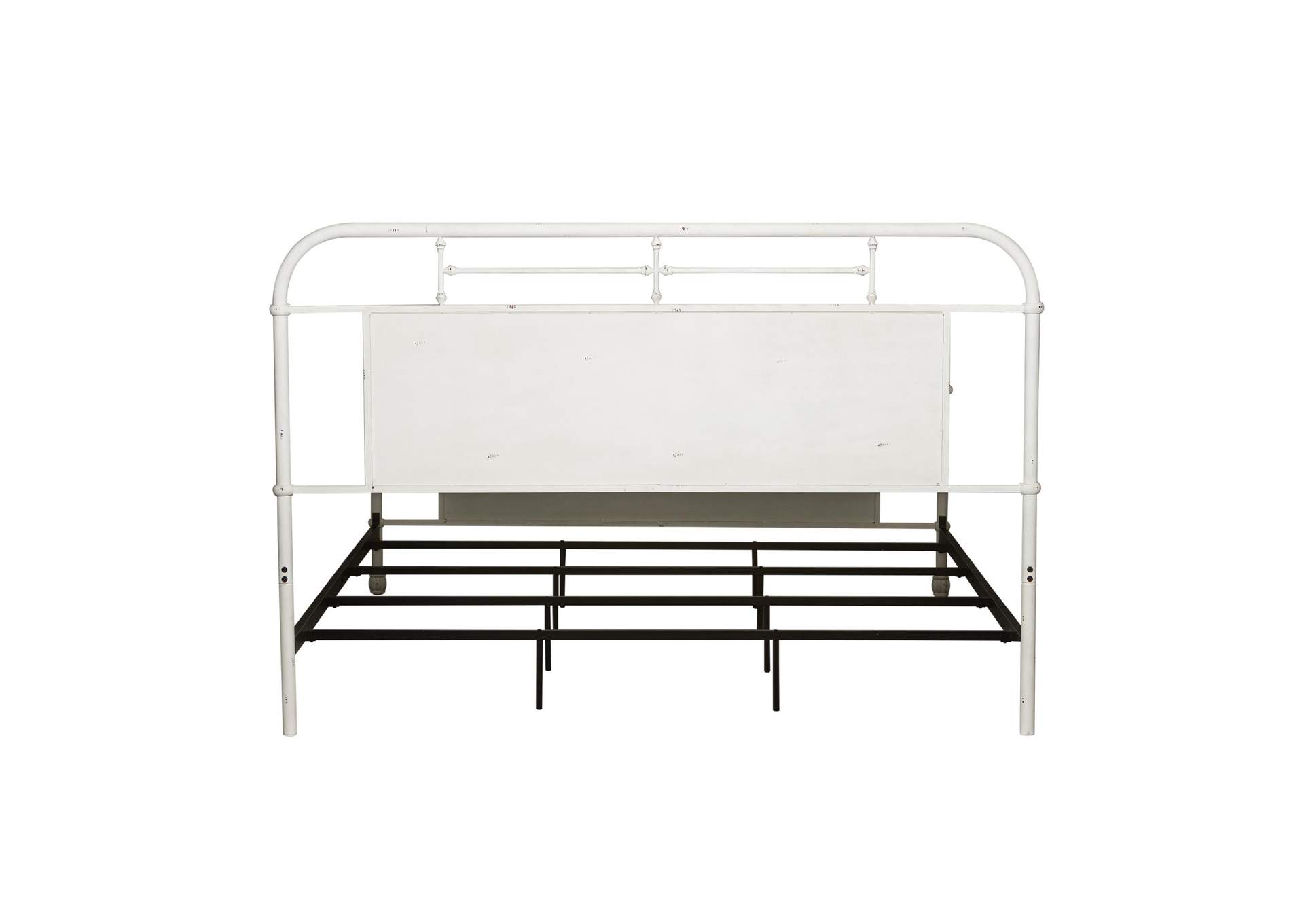 Vintage Series Queen Metal Bed - Antique White,Liberty