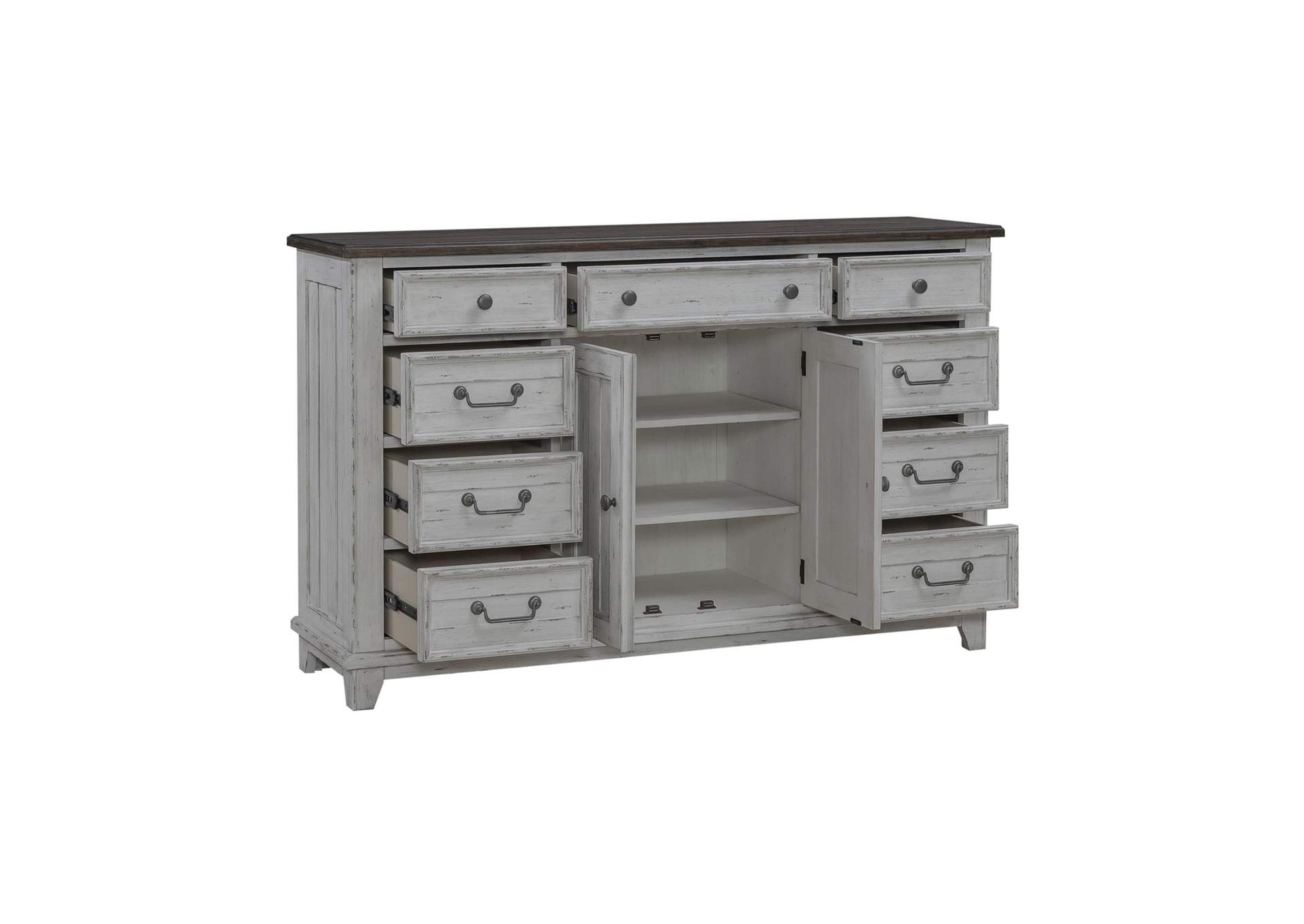 River Place 2 Door 9 Drawer Dresser,Liberty