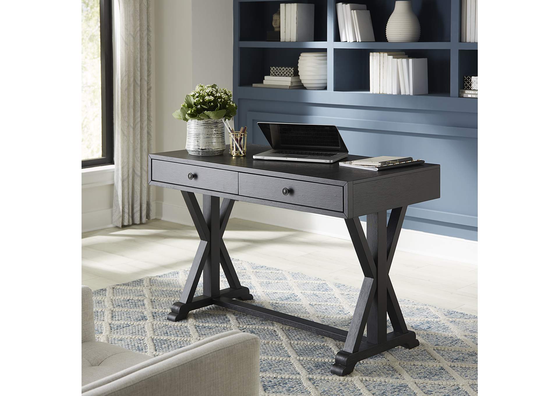 Lakeshore Writing Desk - Black,Liberty