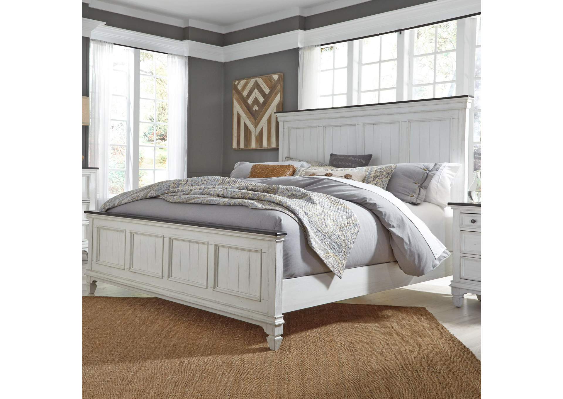 Allyson Park King Panel Bed,Liberty