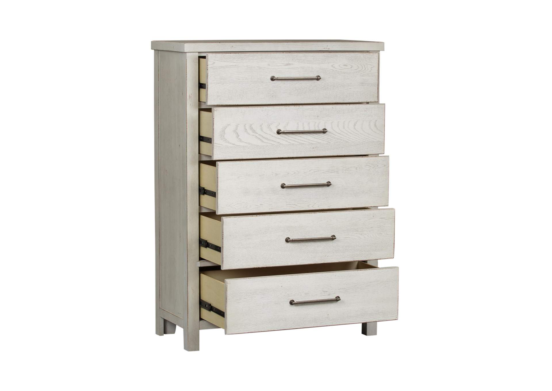 Modern Farmhouse 5 Drawer Chest,Liberty