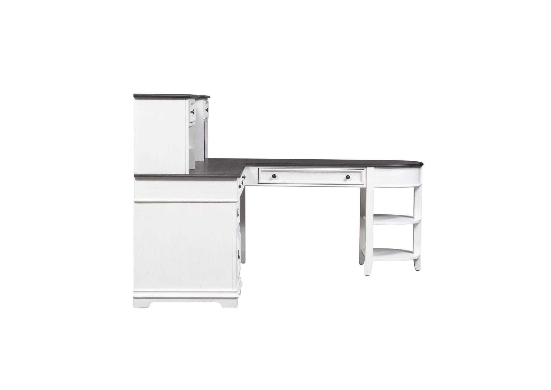 Allyson Park L Shaped Desk Set,Liberty