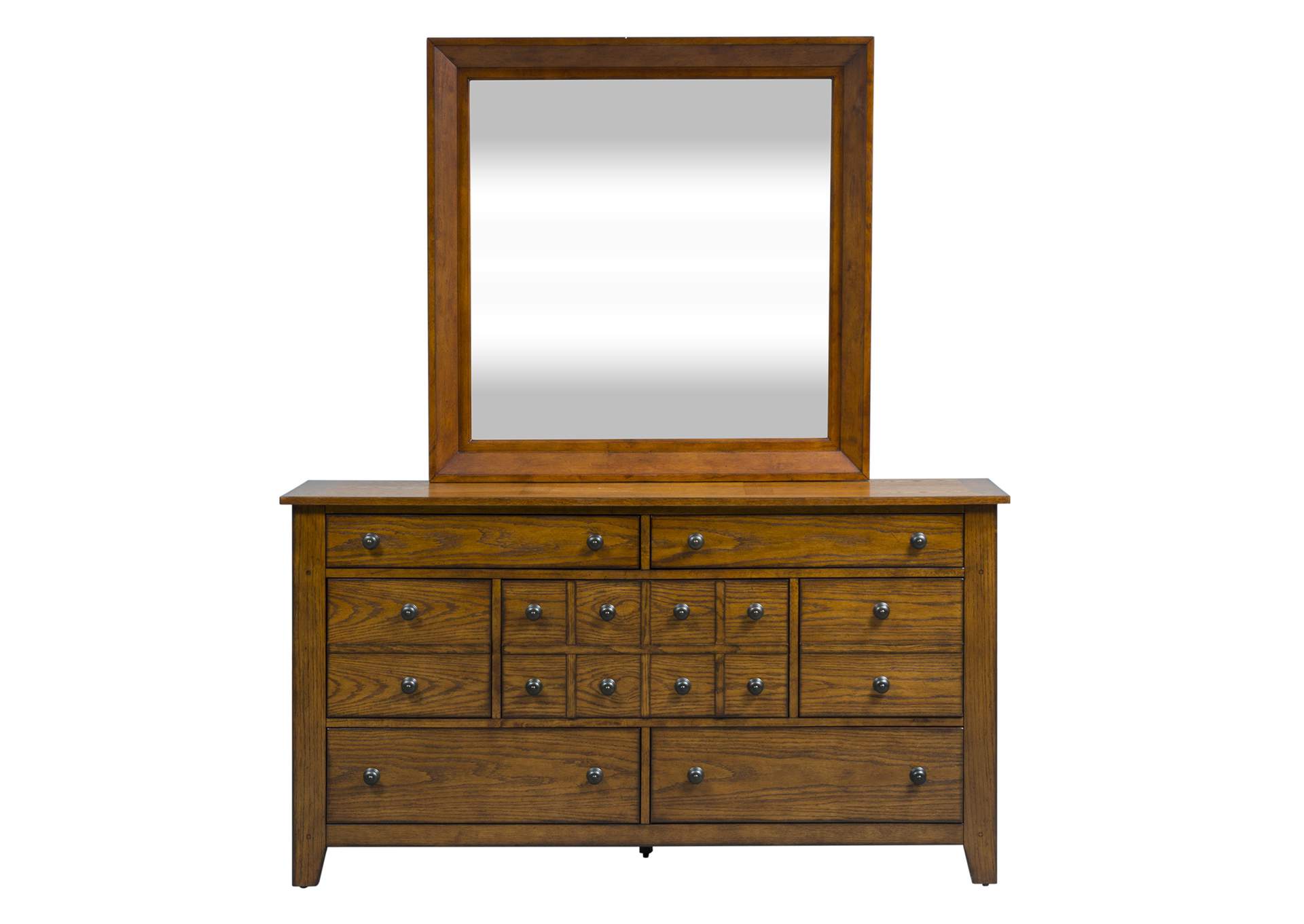 Grandpas Cabin Dresser & Mirror,Liberty
