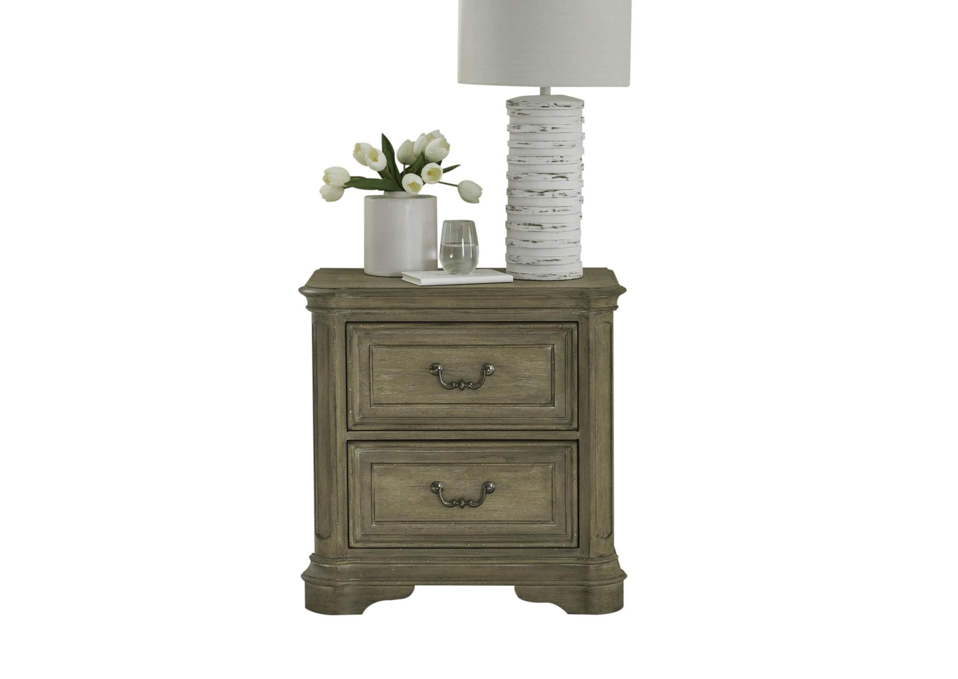 Magnolia Manor 2 Drawer Nightstand,Liberty