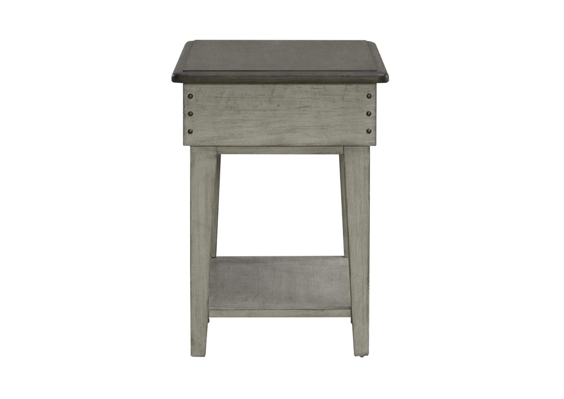 Ivy Hollow Drawer Chair Side Table,Liberty