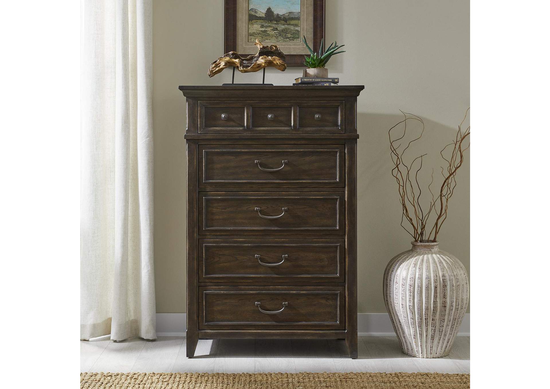 Paradise Valley 5 Drawer Chest,Liberty