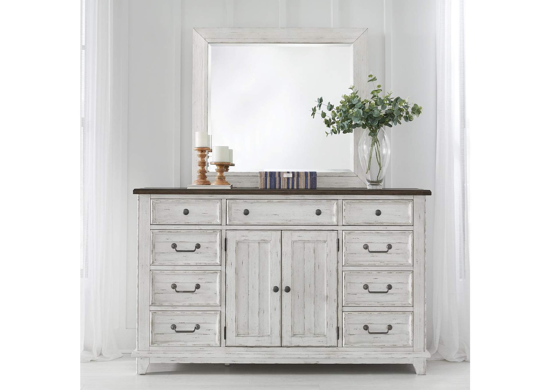 River Place Dresser & Mirror,Liberty