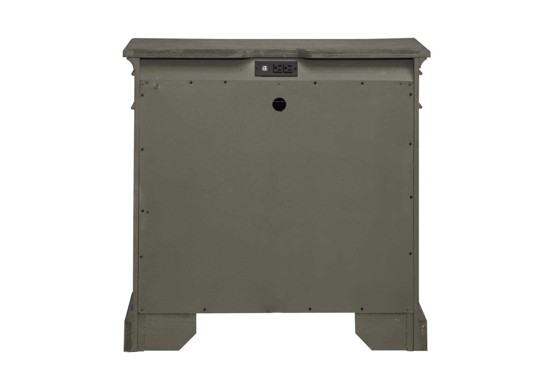 Town & Country Bedside Chest with Charging Station,Liberty