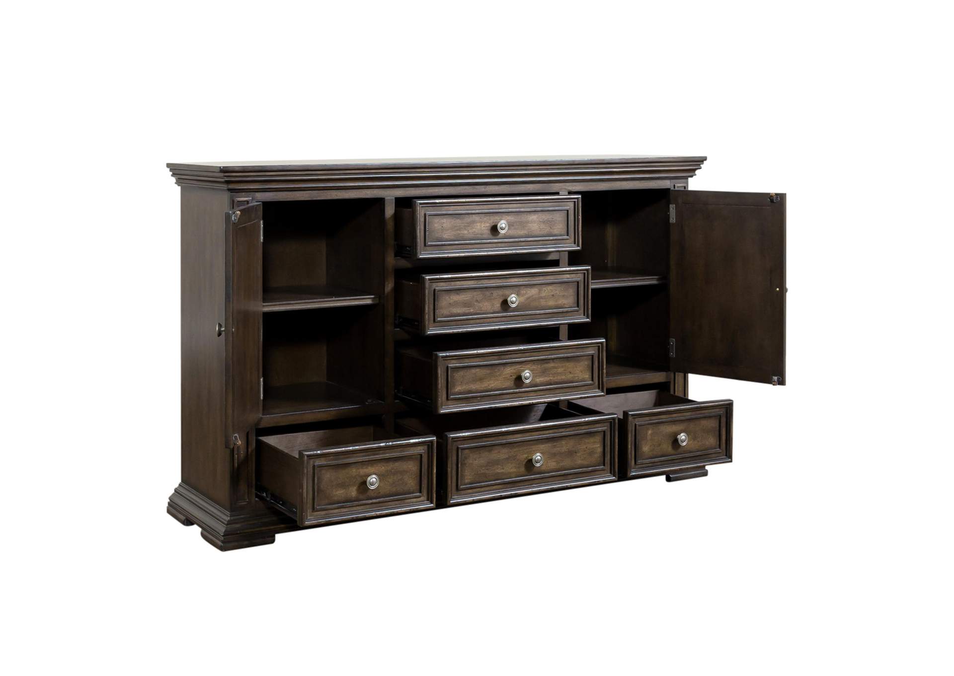 Big Valley 2 Door 6 Drawer Dresser,Liberty