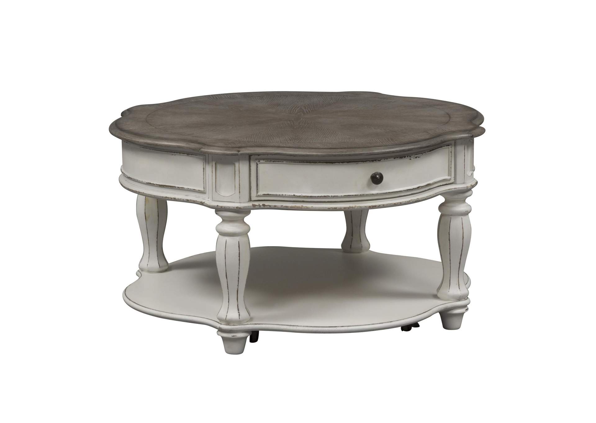 Magnolia Manor Round Cocktail Table,Liberty