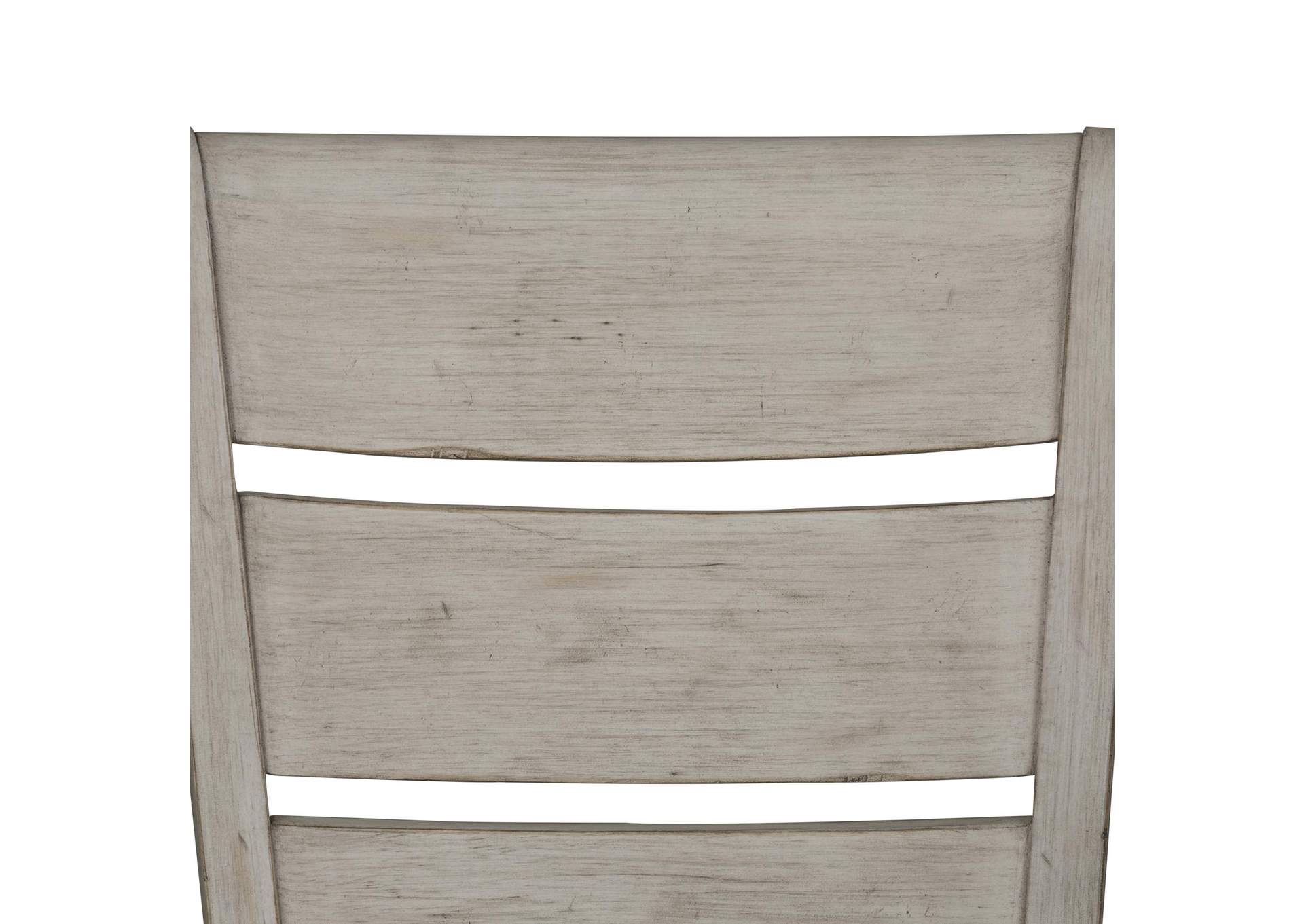 Farmhouse Reimagined Ladder Back Upholstered Side Chair (RTA),Liberty