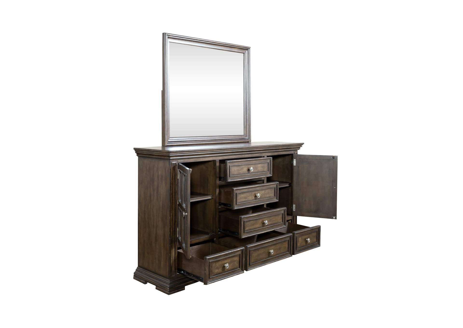 Big Valley Dresser & Mirror,Liberty