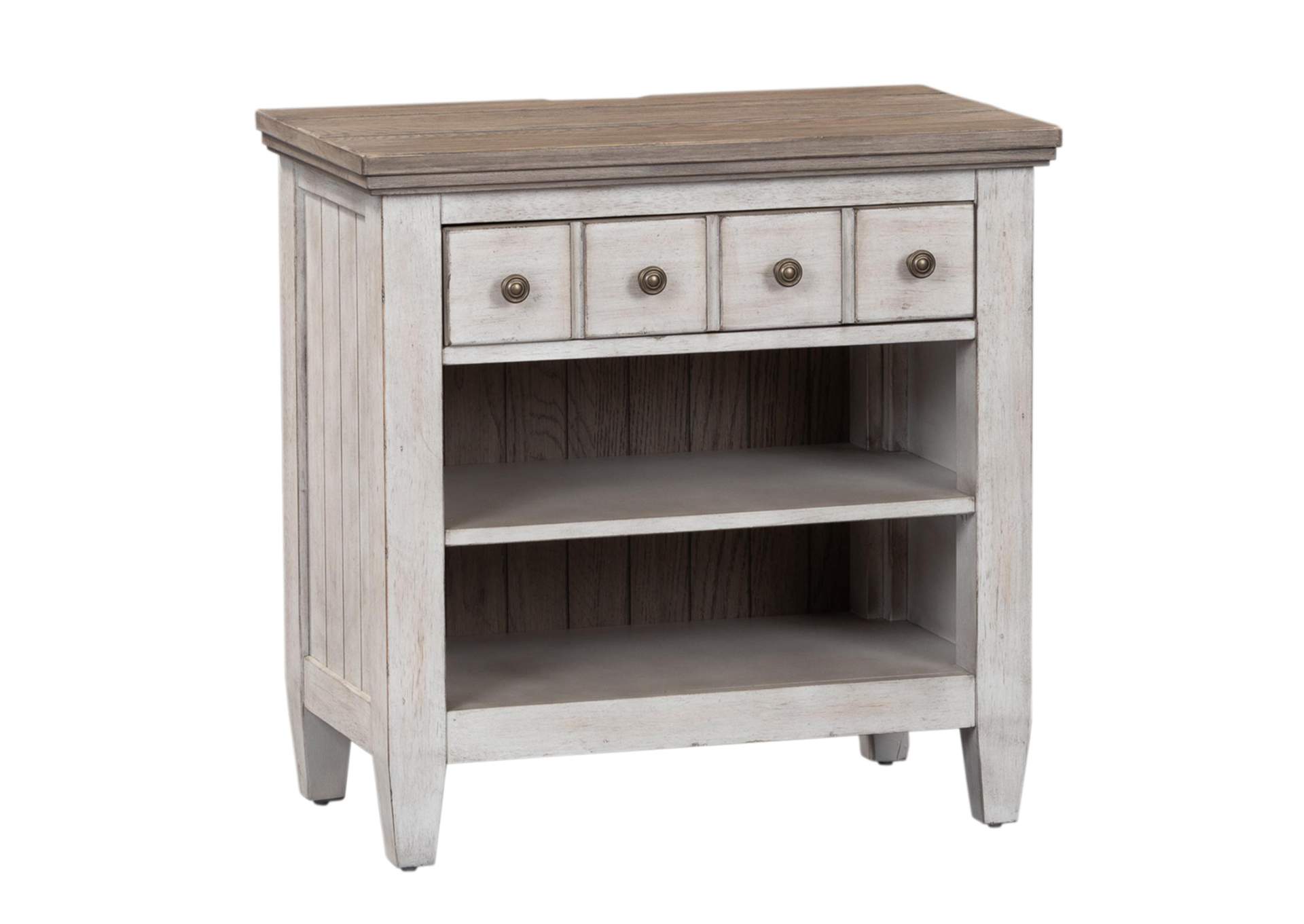Heartland 1 Drawer Nightstand with Charging Station,Liberty