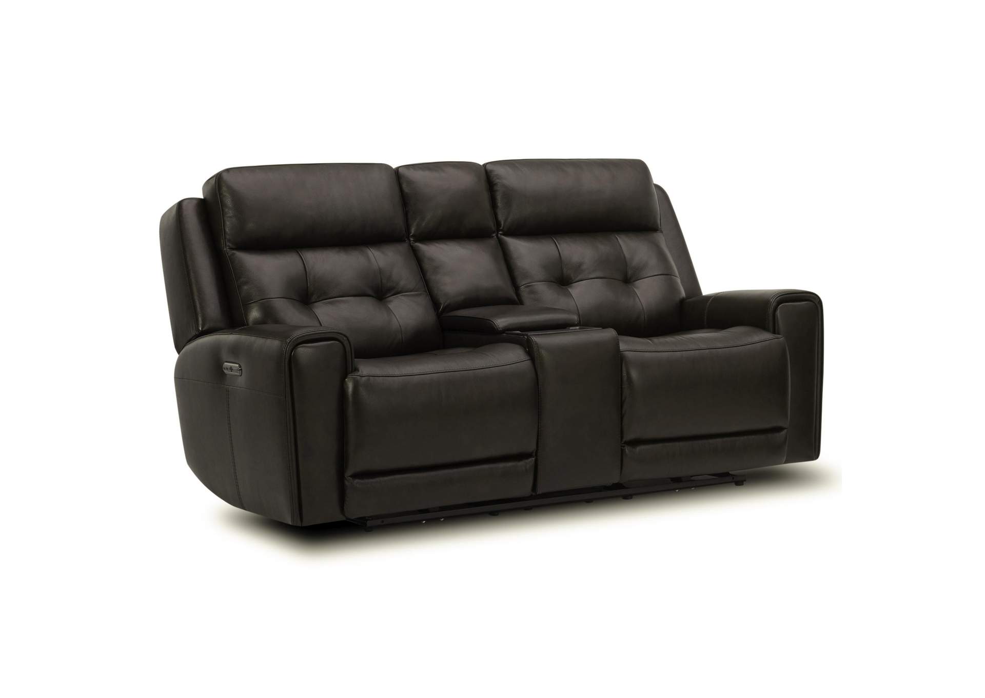 Carrington Loveseat w/Console P3 & ZG - Dark Brown,Liberty