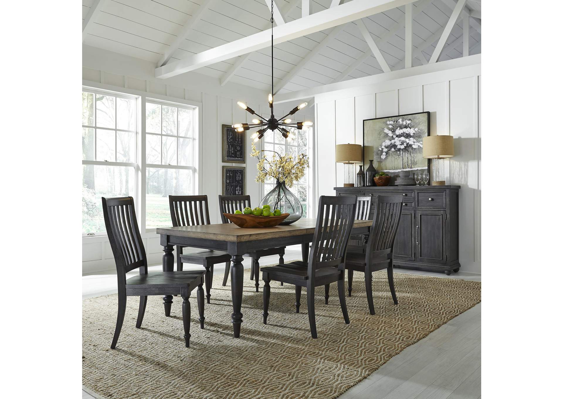 Harvest Home 7 Piece Rectangular Table Set,Liberty