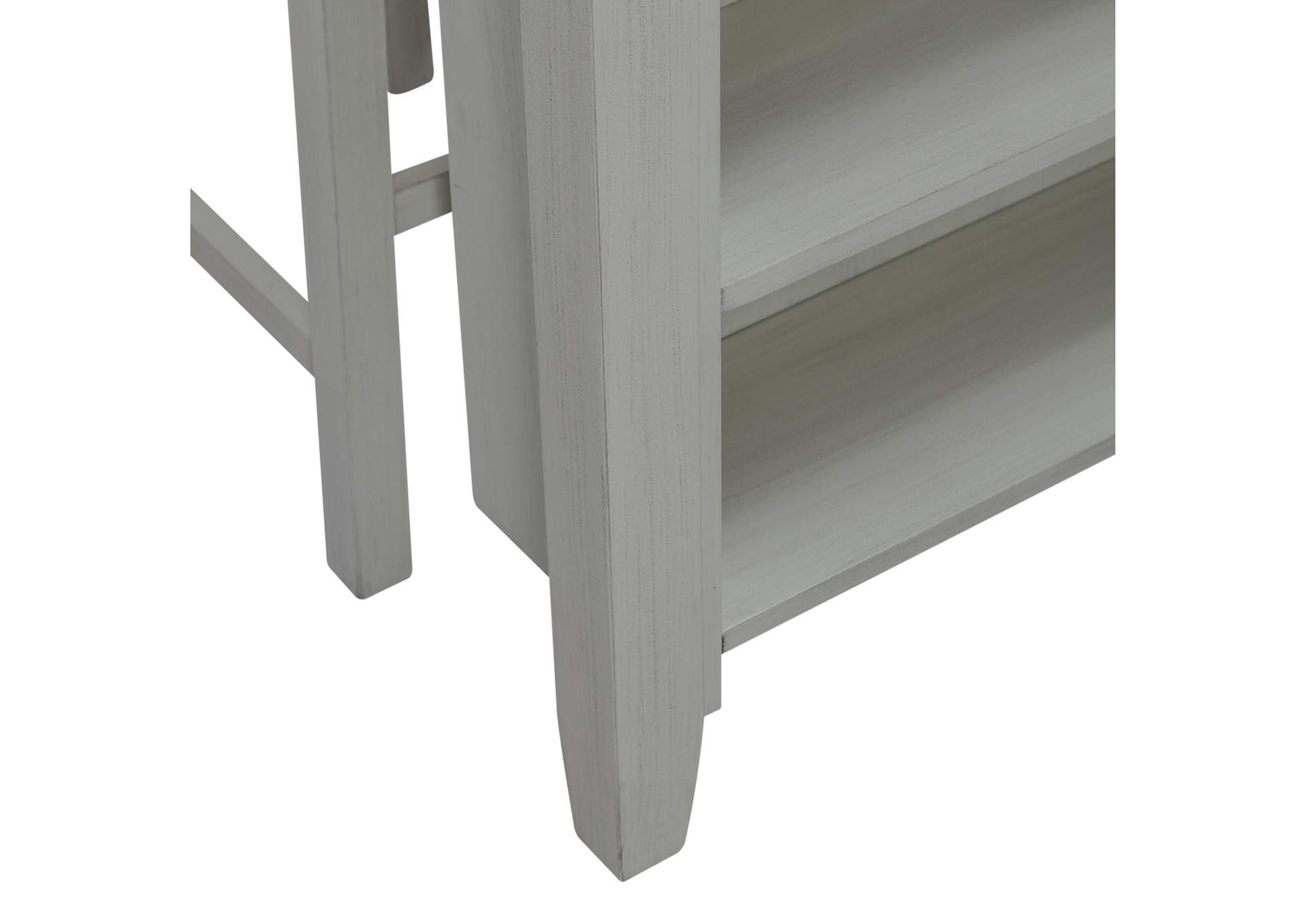 Brook Creek 3 Piece Counter Set - White,Liberty