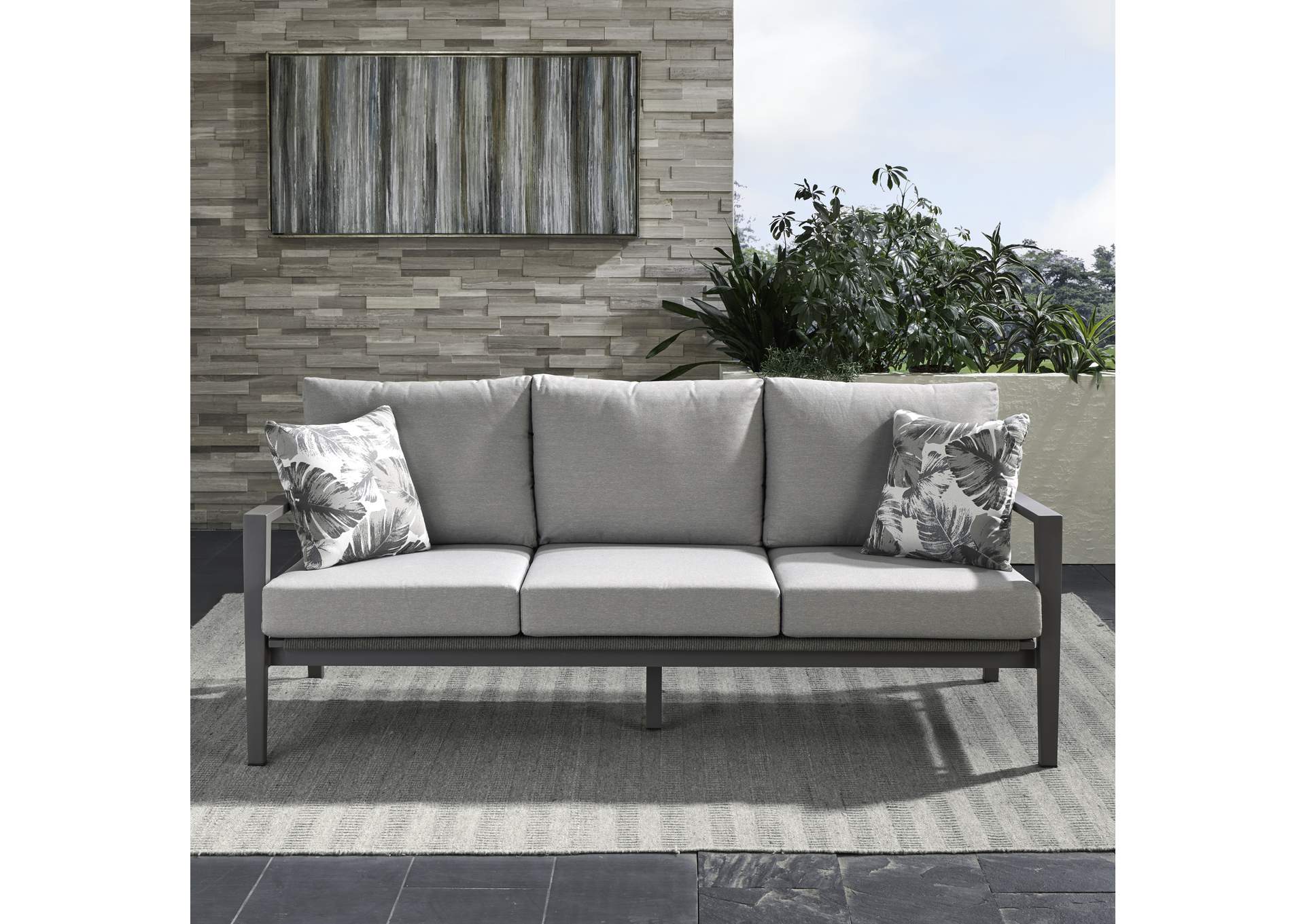 Plantation Key Outdoor Sofa - Granite,Liberty