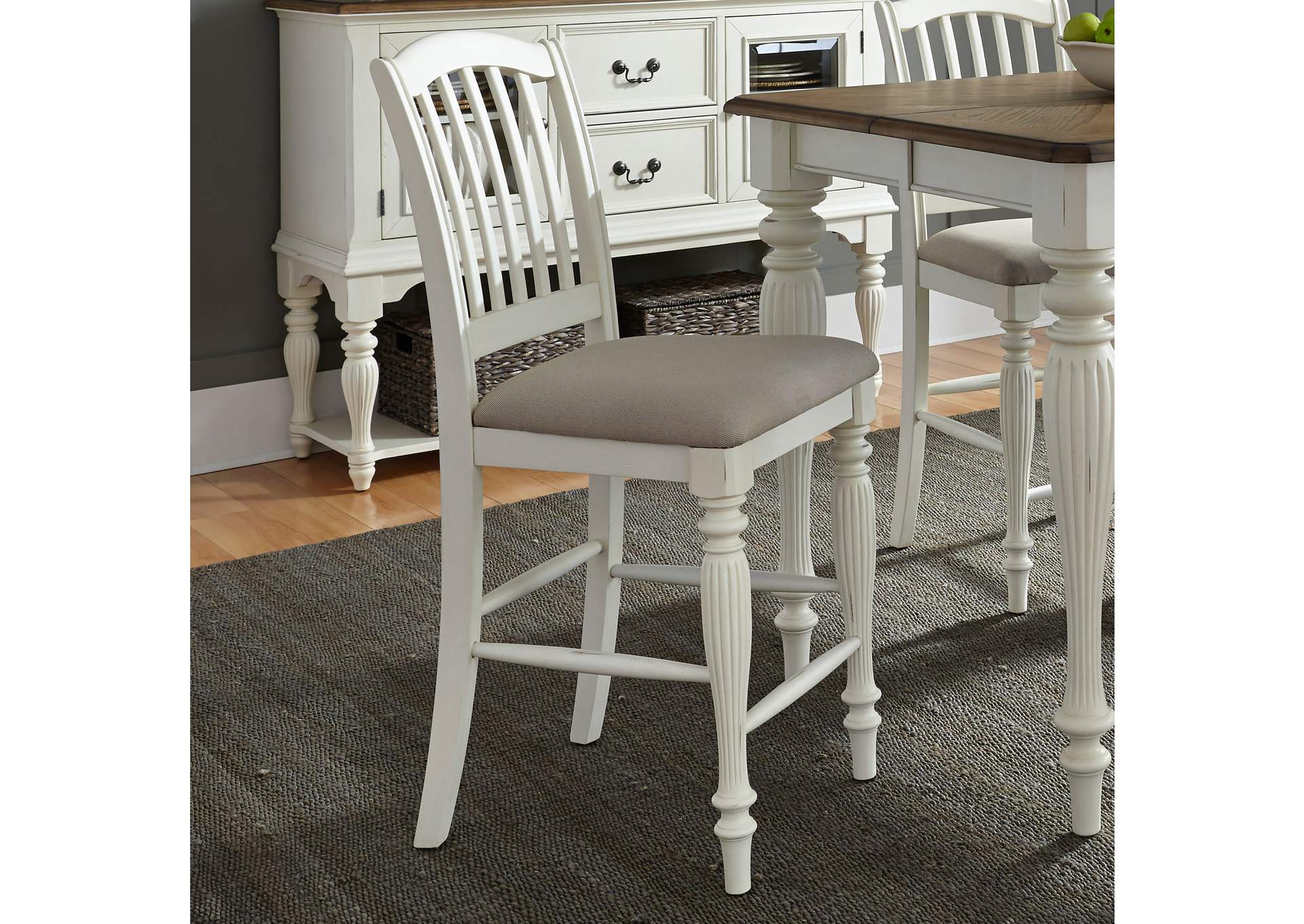 Cumberland Creek Slat Back Counter Chair (RTA),Liberty