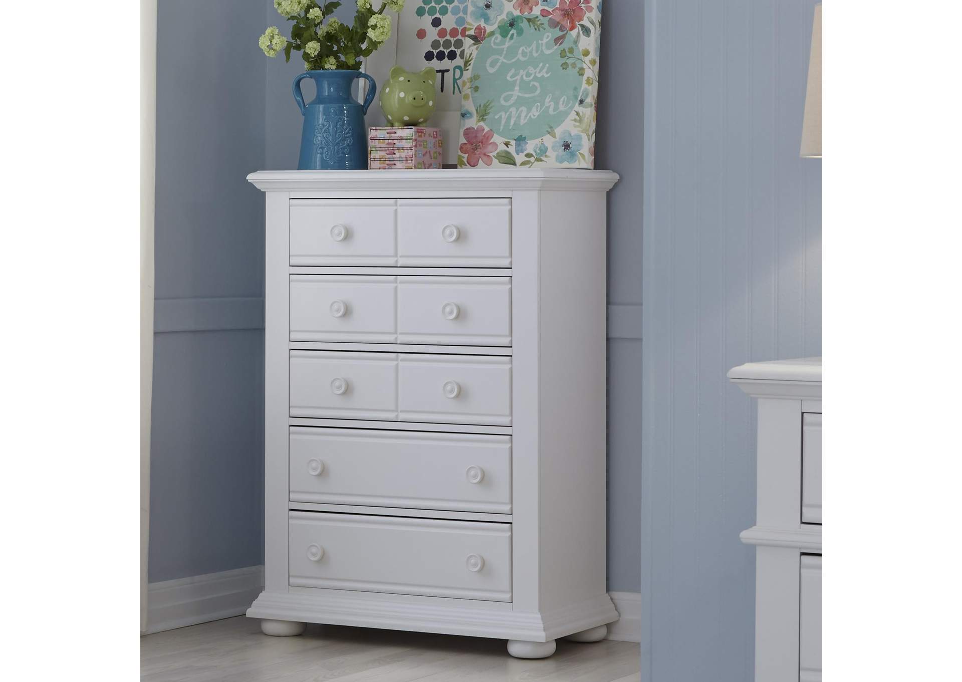 Summer House 5 Drawer Chest,Liberty