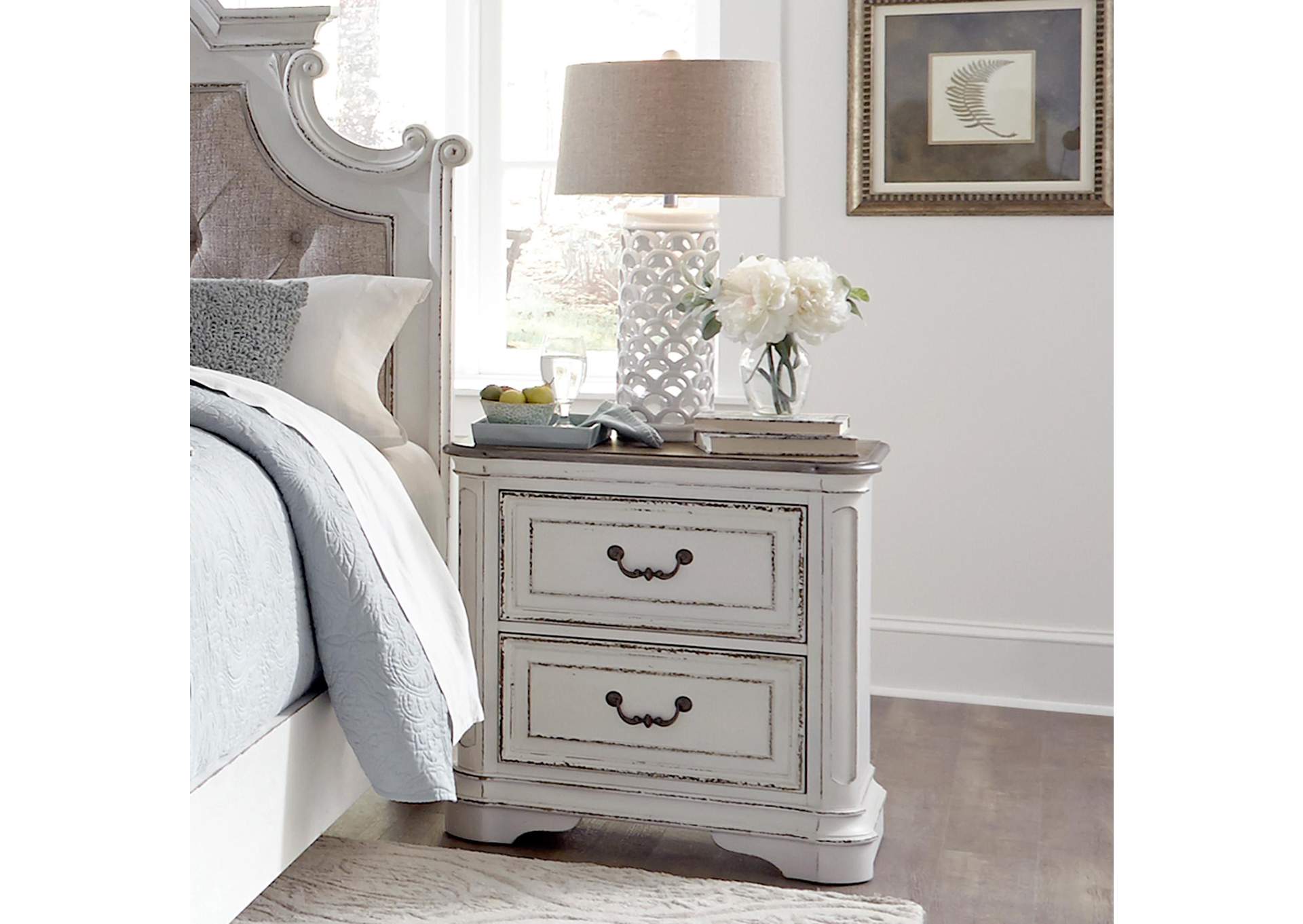 Magnolia Manor 2 Drawer Nightstand,Liberty