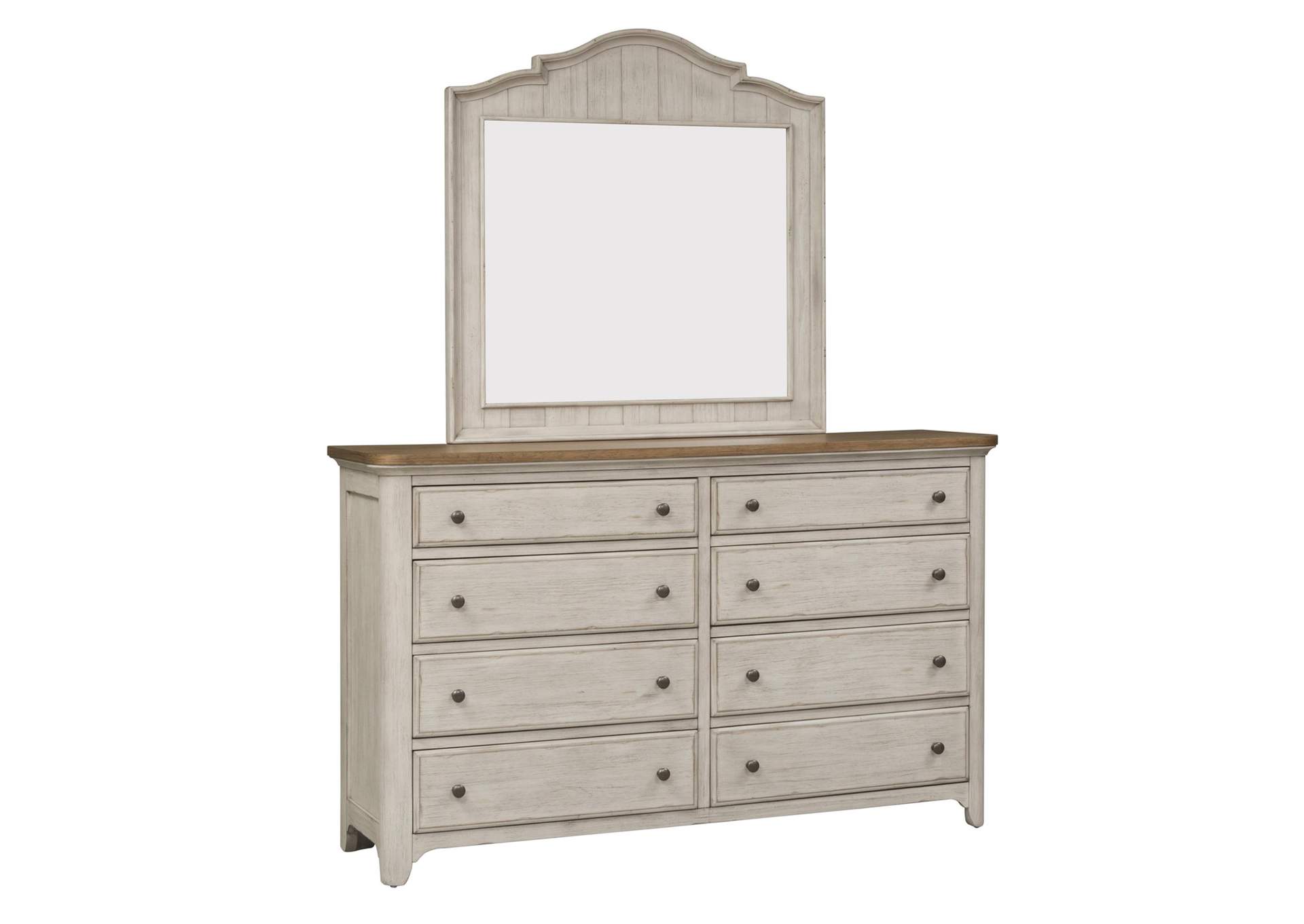 Farmhouse Reimagined Dresser & Mirror,Liberty