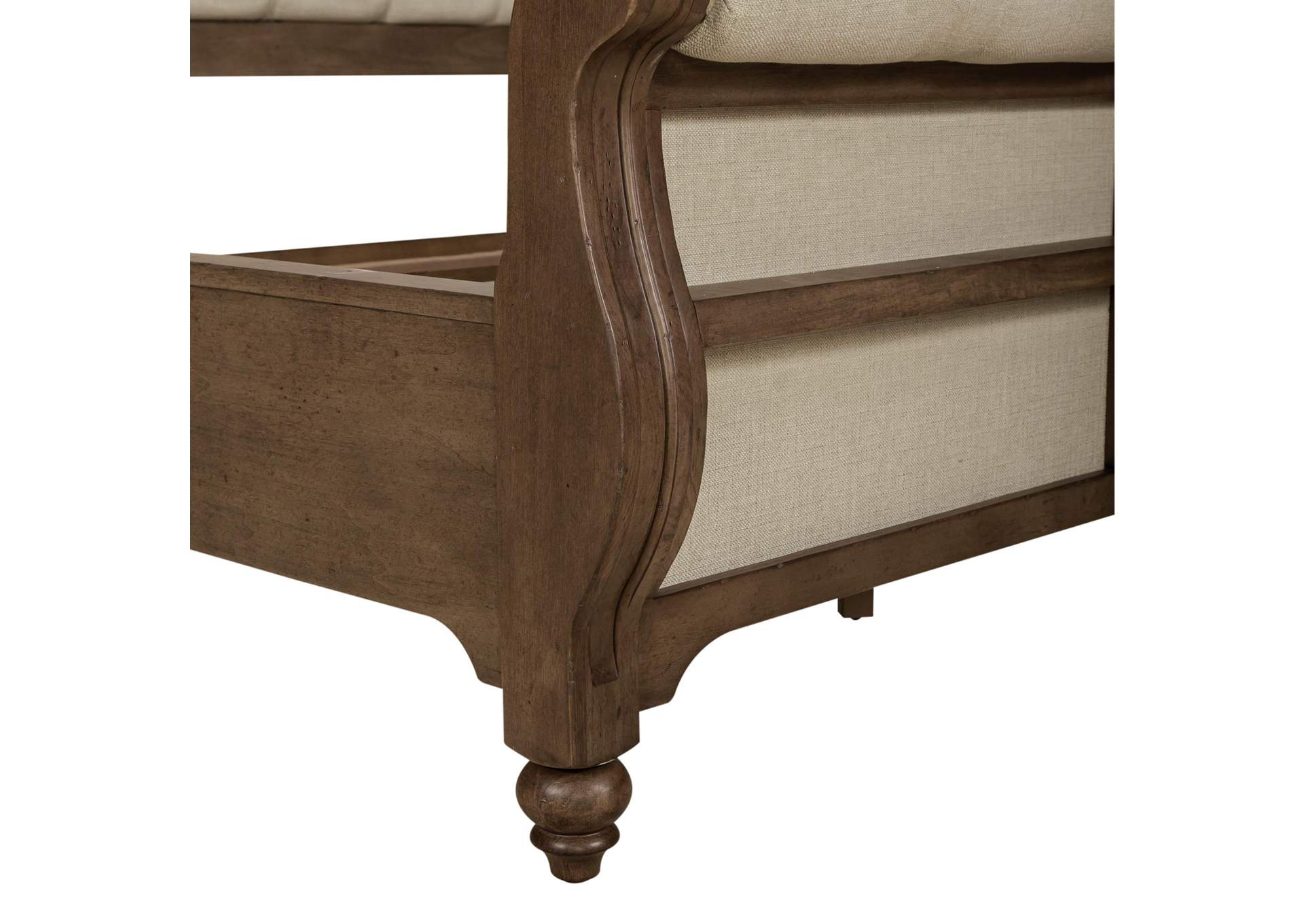 Americana Farmhouse King Sleigh Bed,Liberty