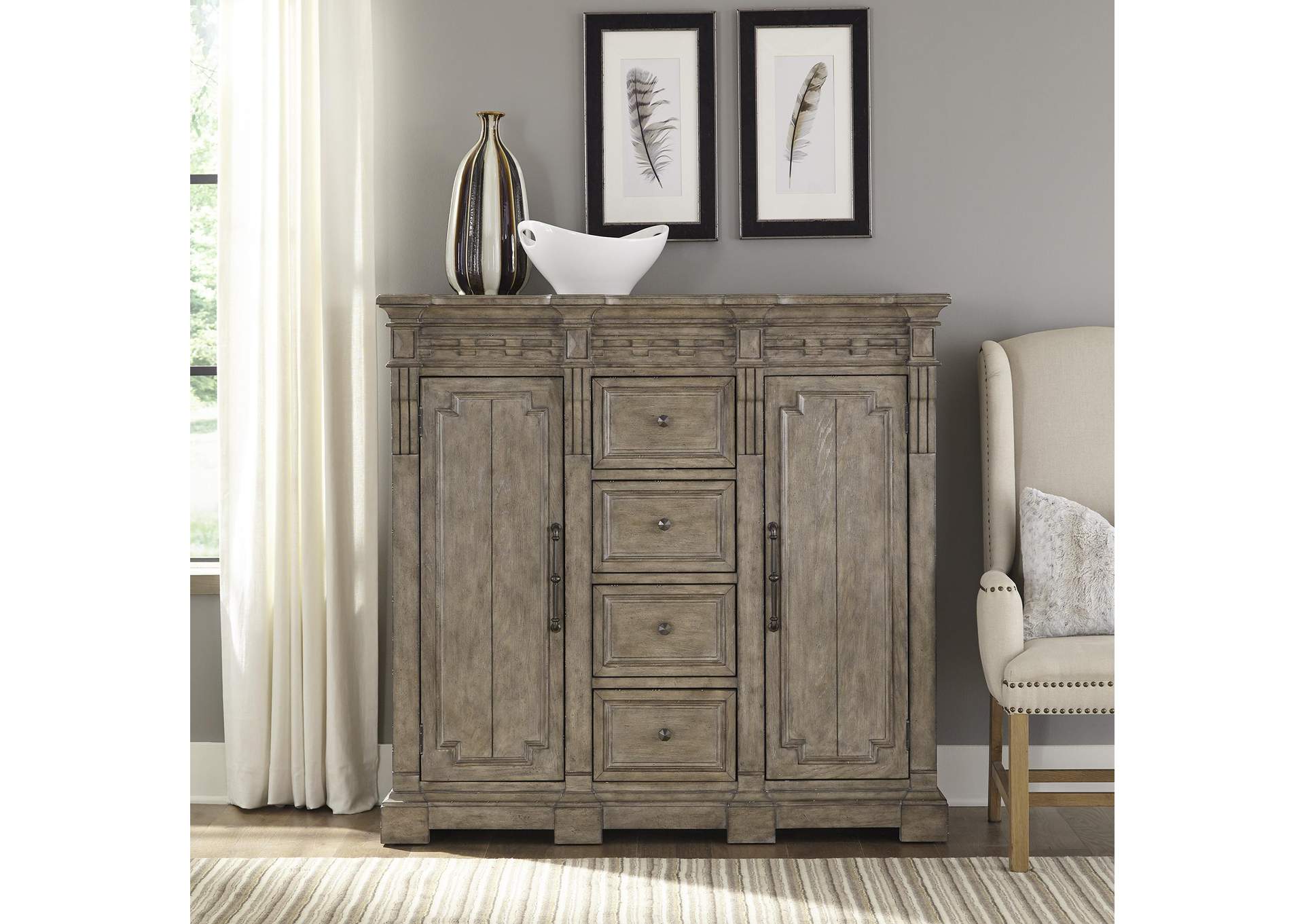 Town & Country 4 Drawer 2 Door Chesser,Liberty