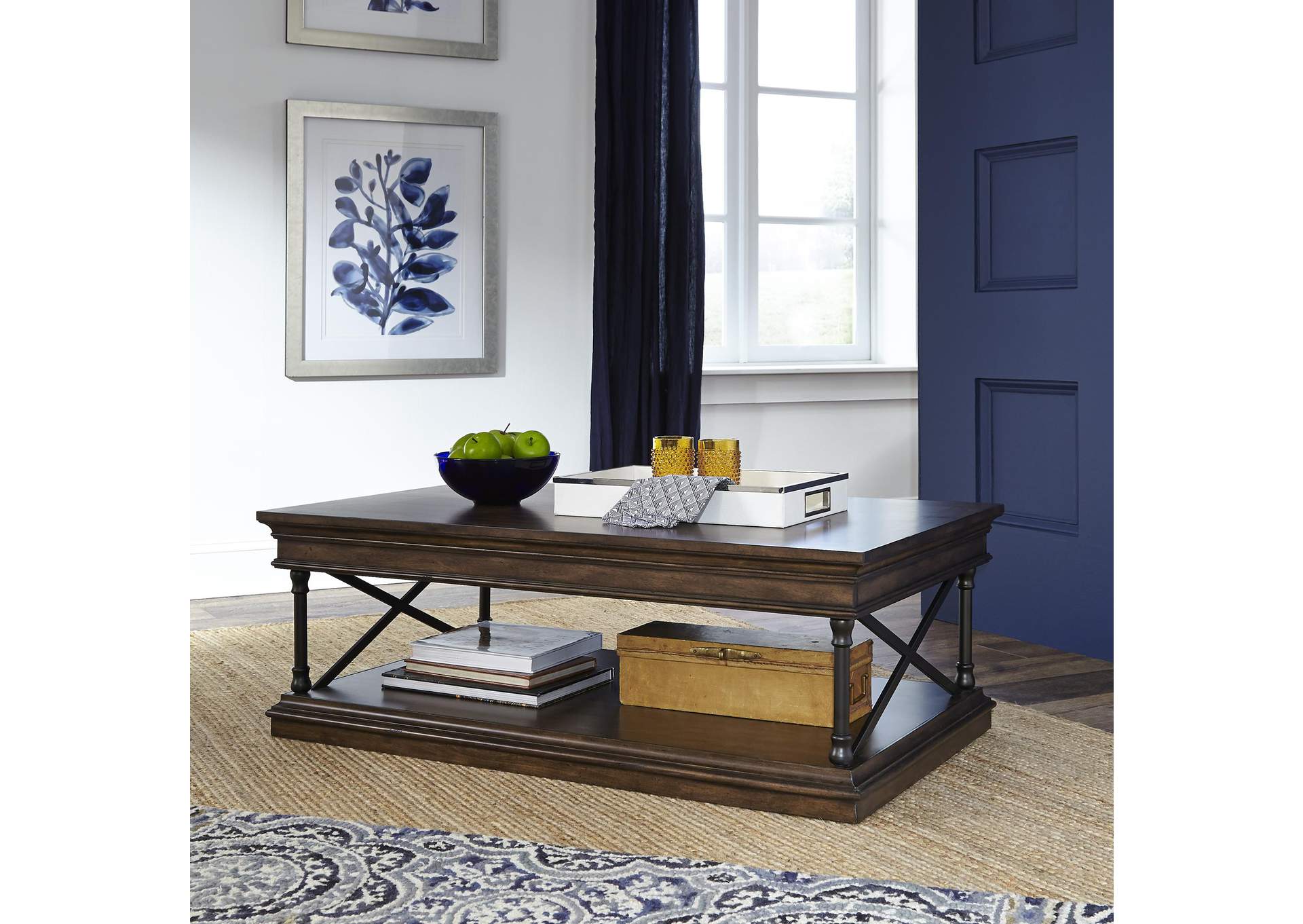 Tribeca Rectangular Cocktail Table,Liberty