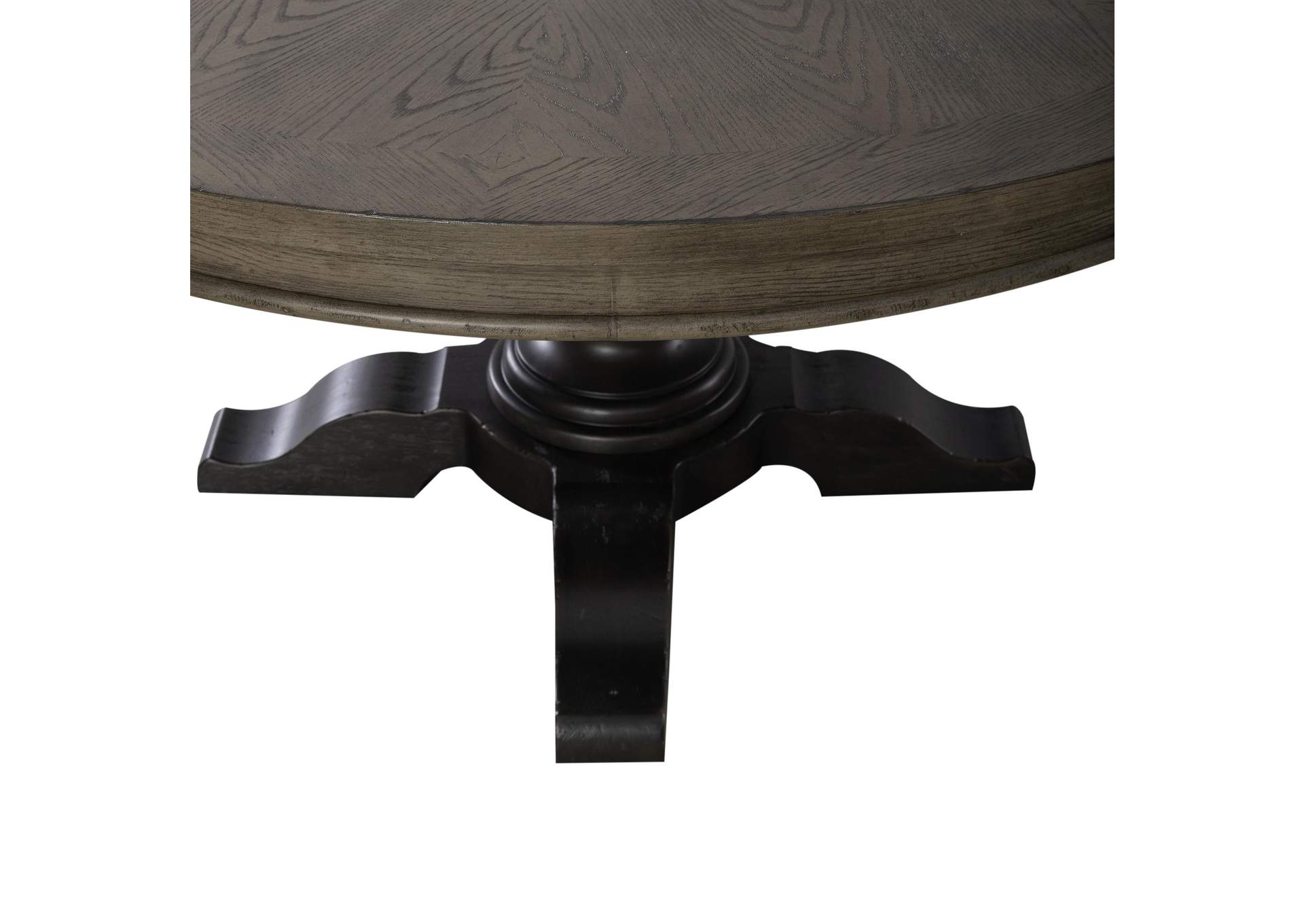 Americana Farmhouse Opt Pedestal Table,Liberty