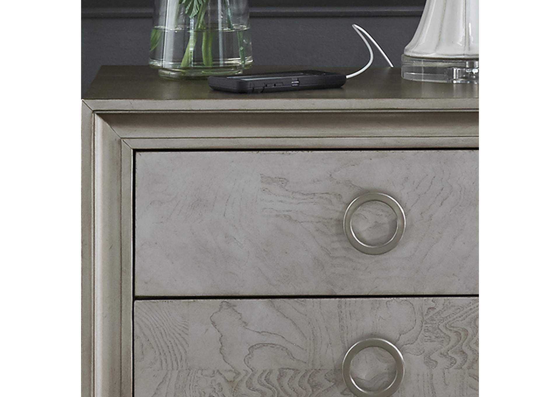 Montage Drawer Nightstand with Charging Station,Liberty