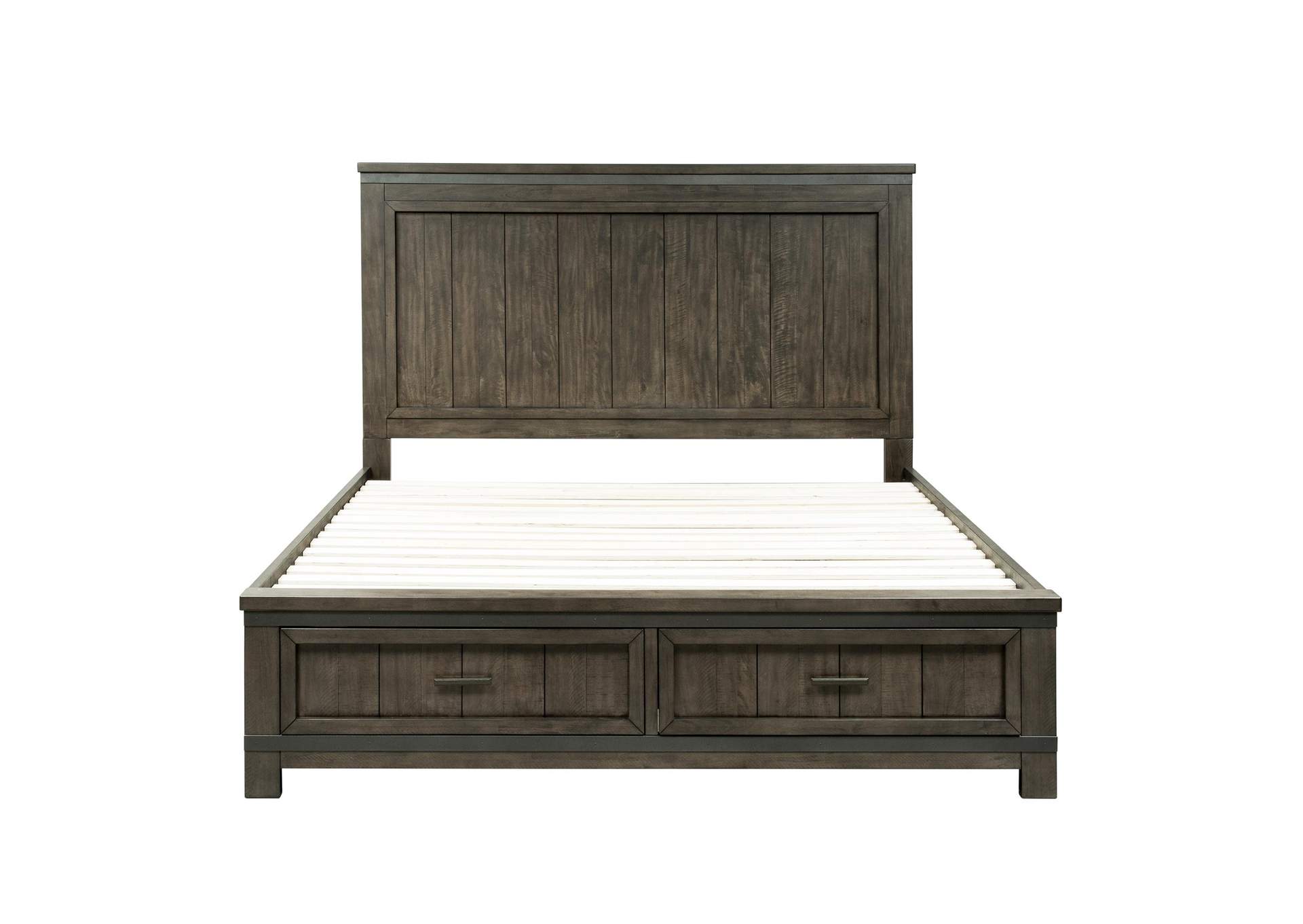 Thornwood Hills King Two Sided Storage Bed, Dresser & Mirror, Nightstand,Liberty