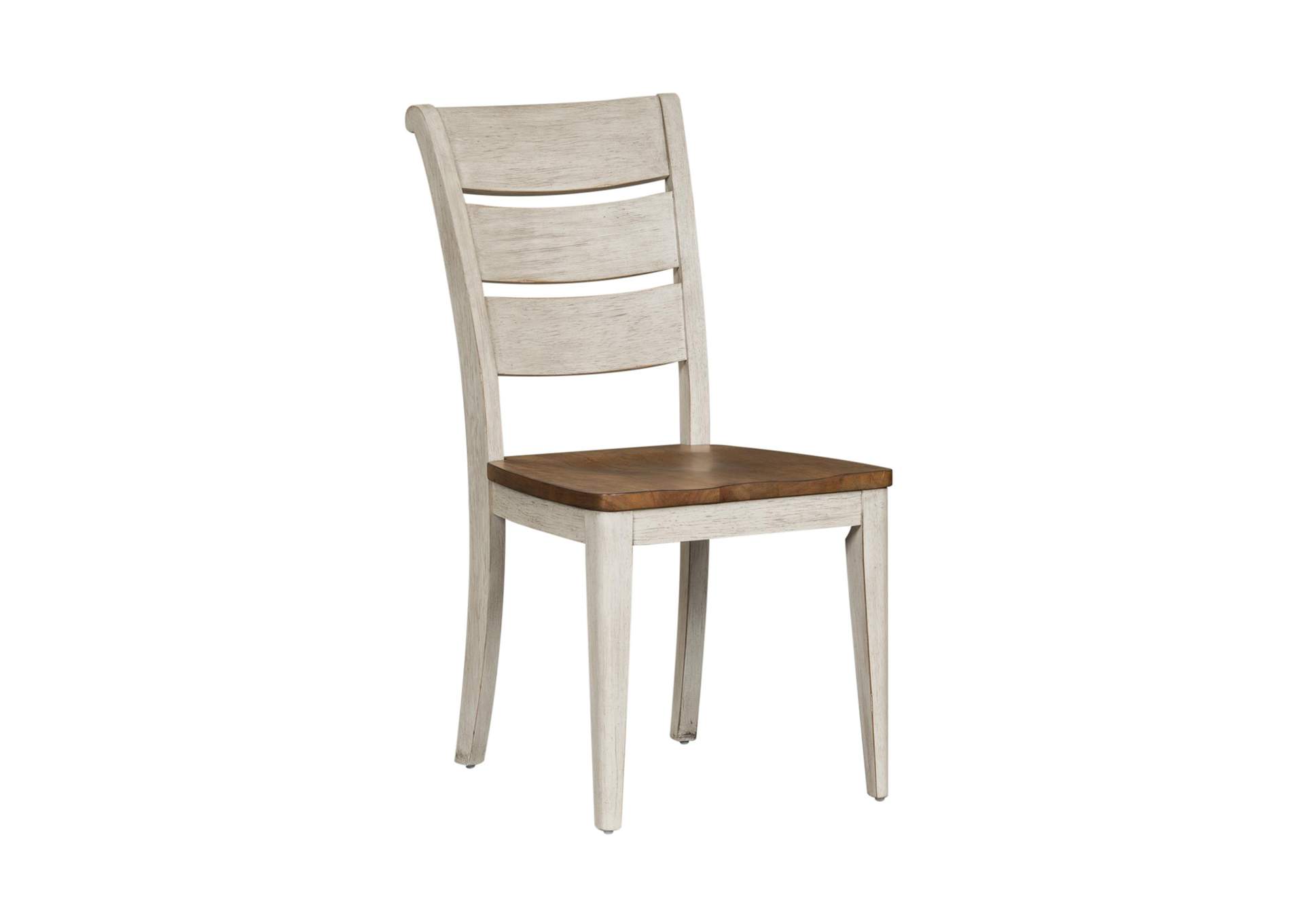 Farmhouse Reimagined Ladder Back Side Chair (RTA),Liberty