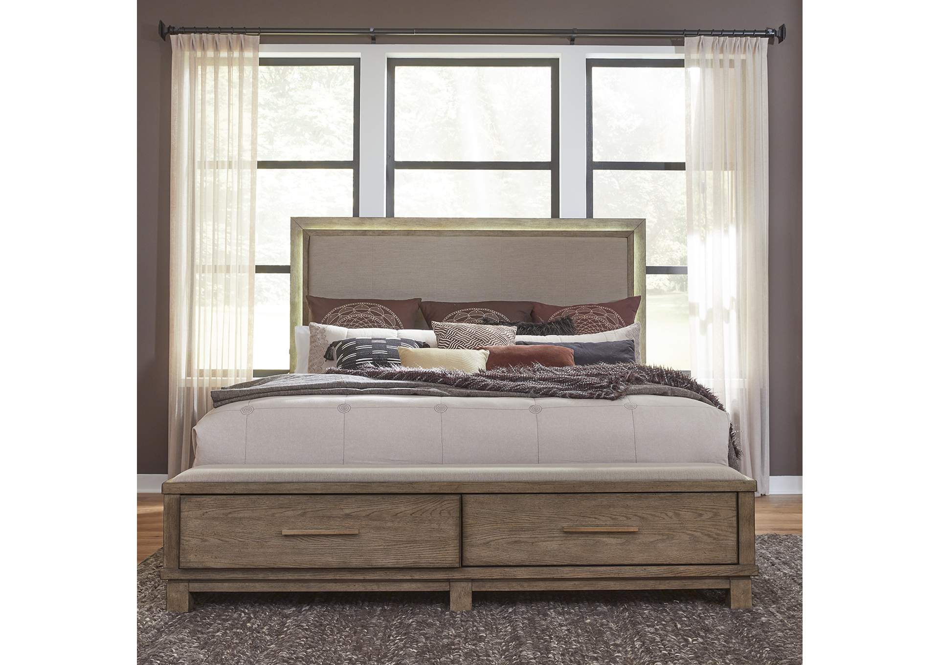 Canyon Road King Storage Bed,Liberty
