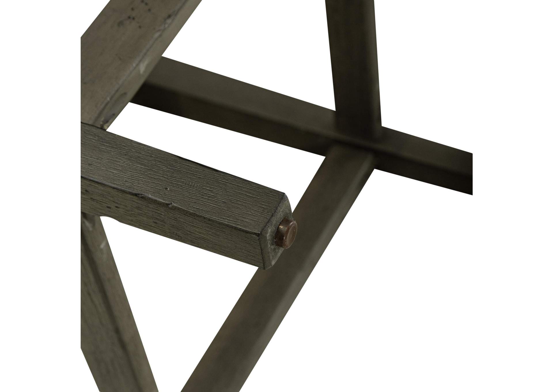Americana Farmhouse Upholstered Console Stool,Liberty