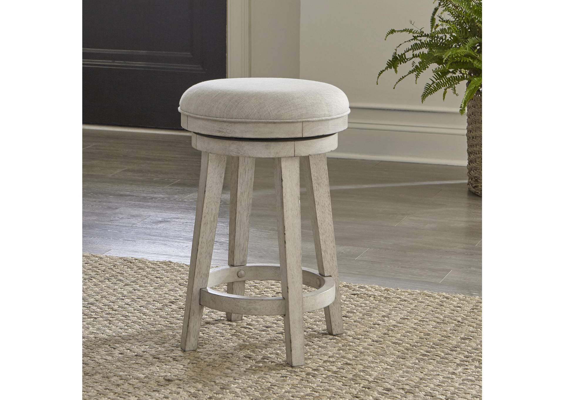 Ivy Hollow Upholstered Swivel Stool,Liberty