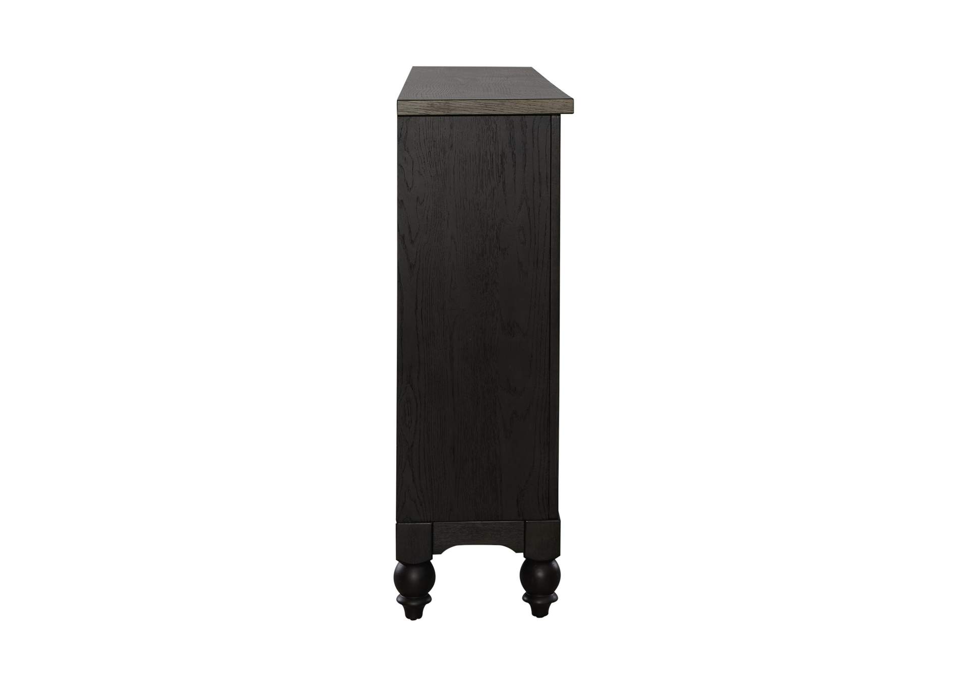 Americana Farmhouse Hall Buffet - Black,Liberty