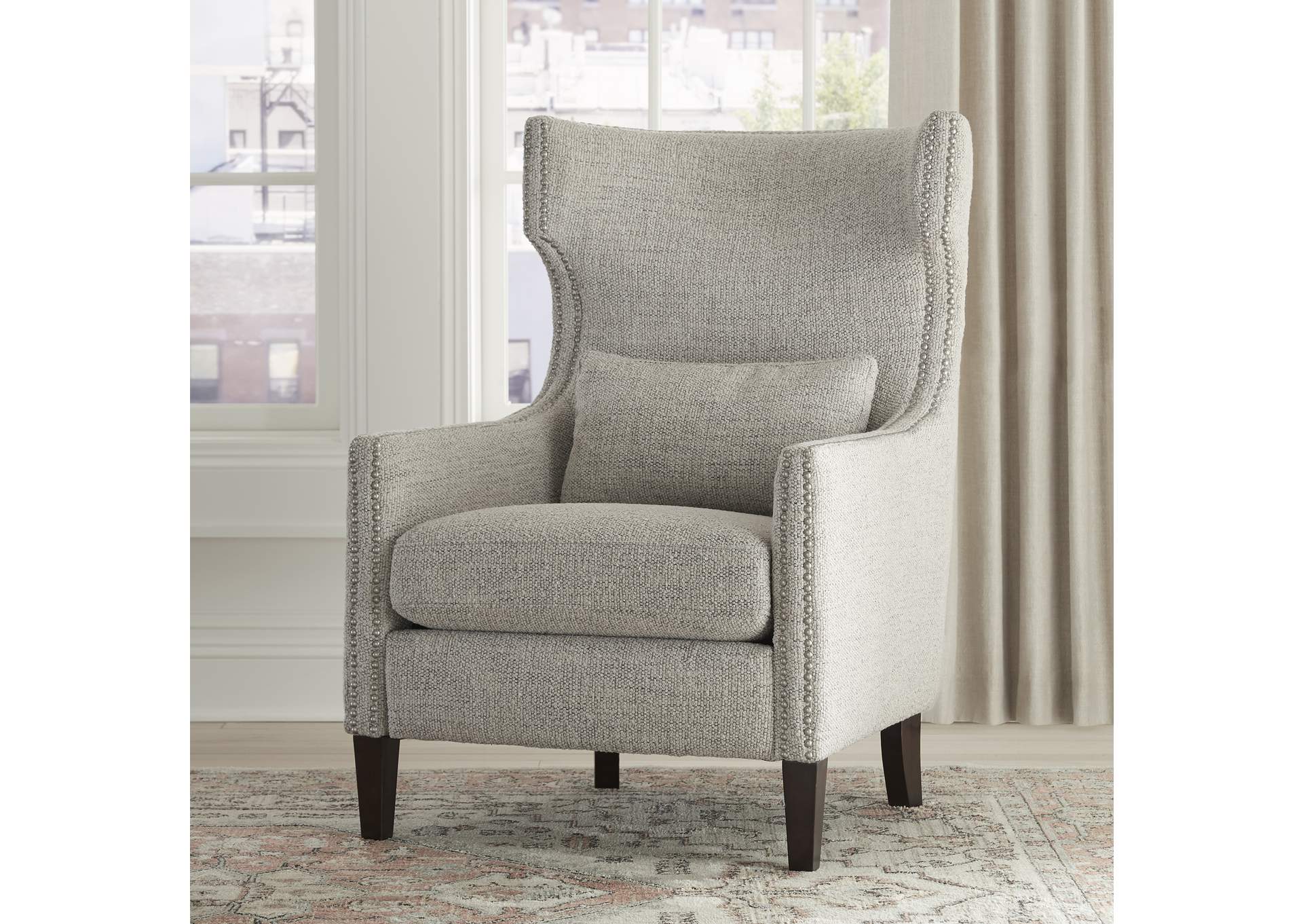 Davenport Upholstered Accent Chair - Porcelain,Liberty