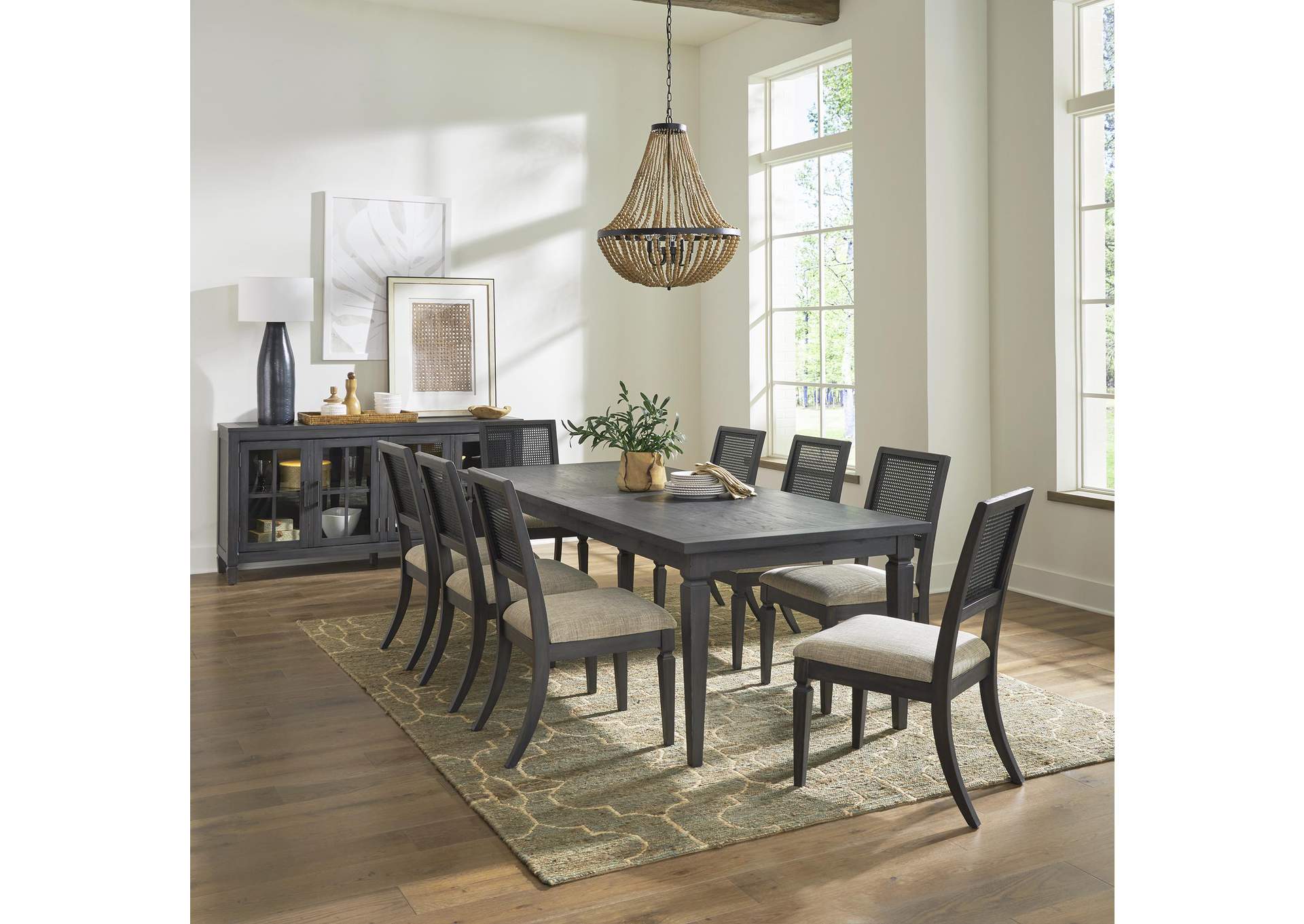 Caruso Heights 9 Piece Rectangular Table Set,Liberty