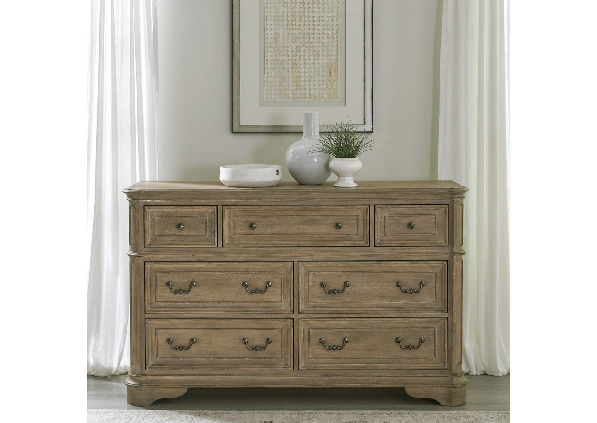 Magnolia Manor 7 Drawer Dresser,Liberty