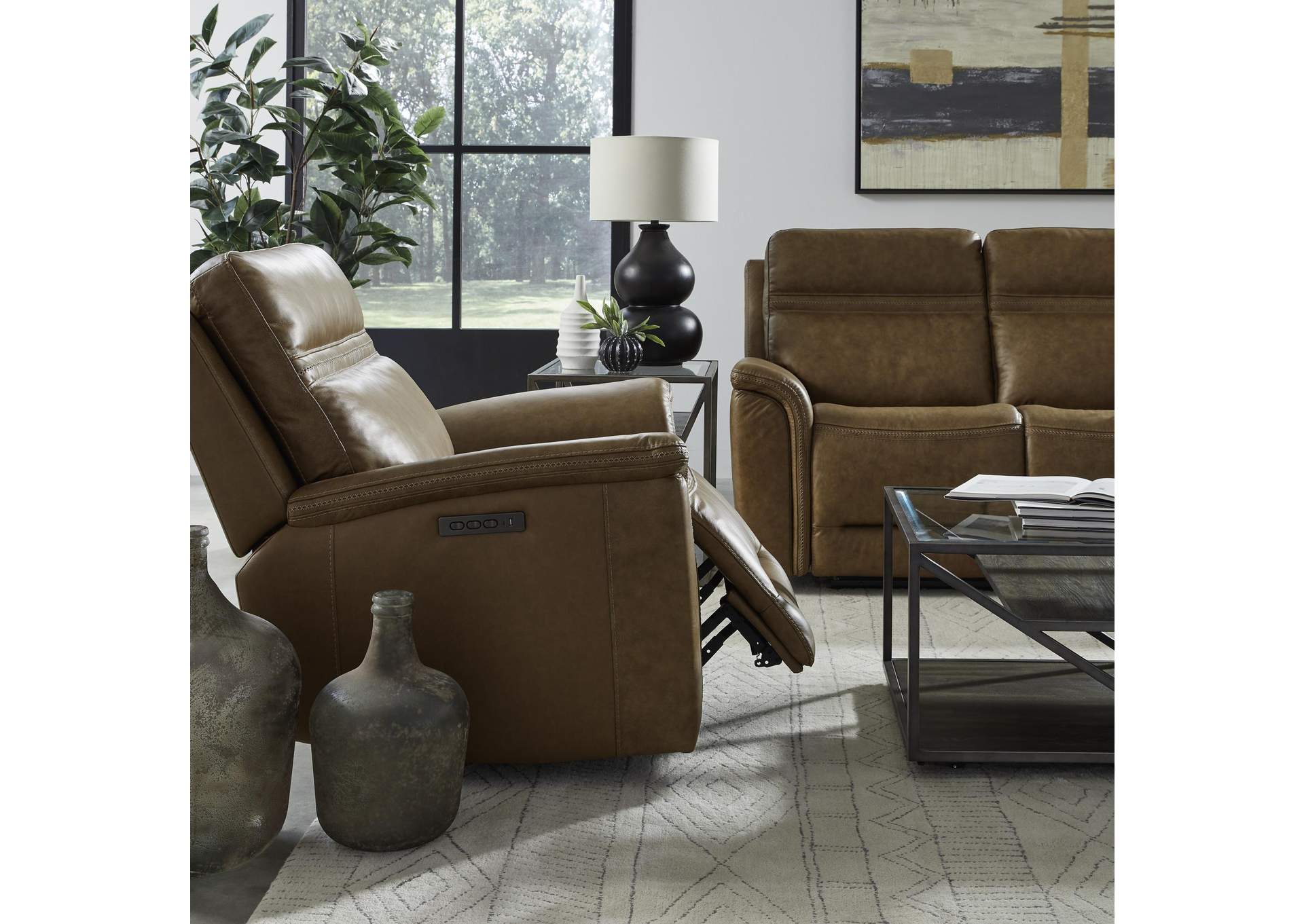 Cooper SG Recliner P3 - Camel,Liberty