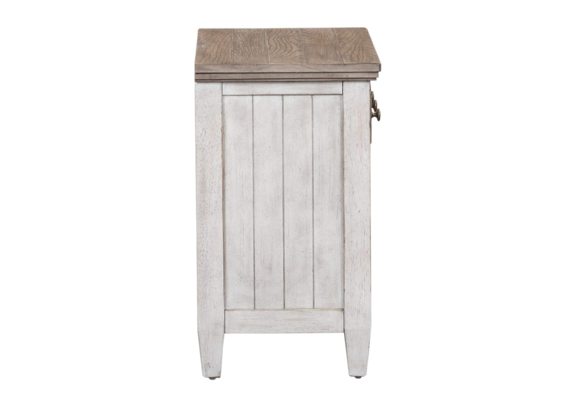 Heartland 1 Drawer Nightstand with Charging Station,Liberty