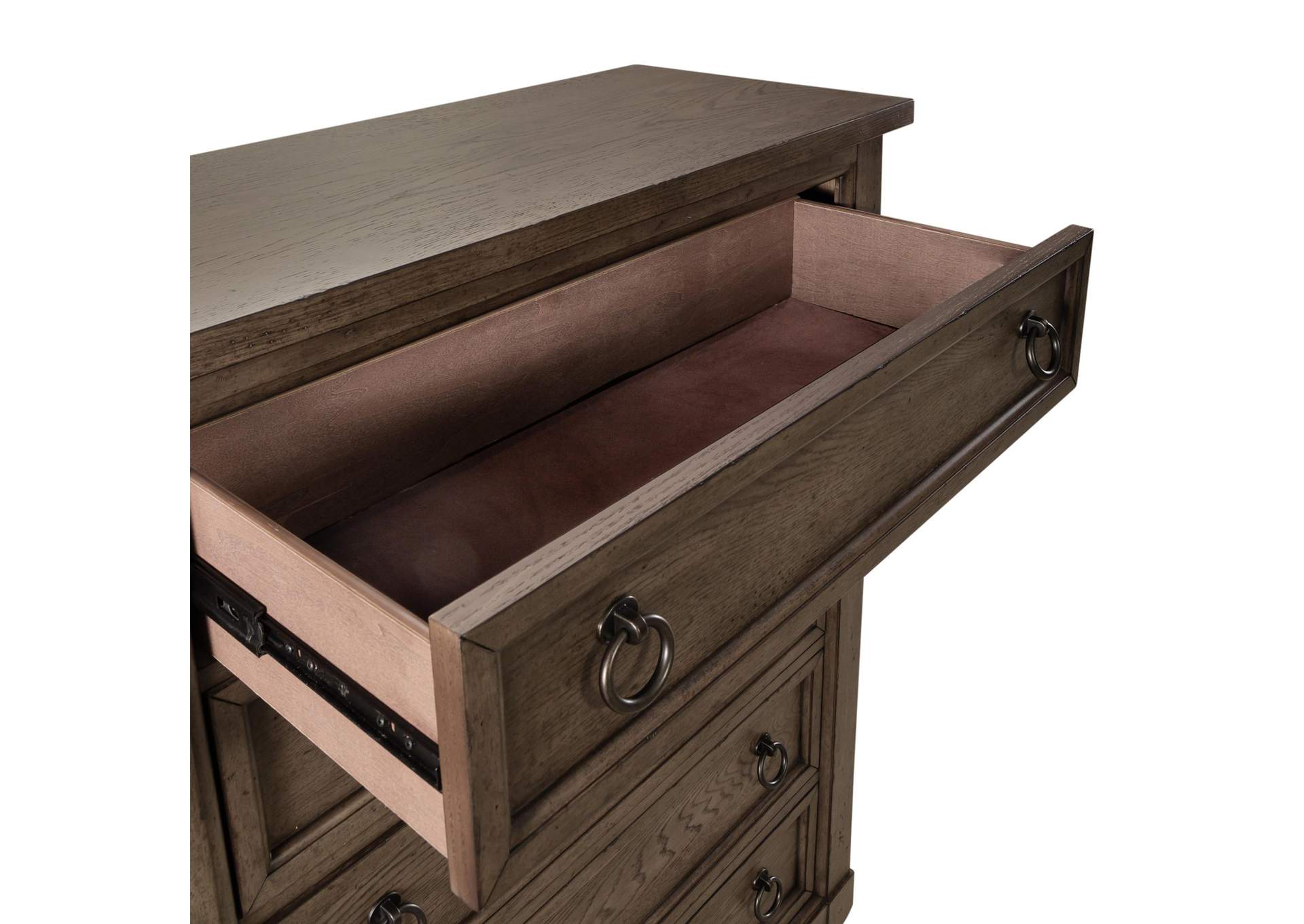 Americana Farmhouse 5 Drawer Chest,Liberty